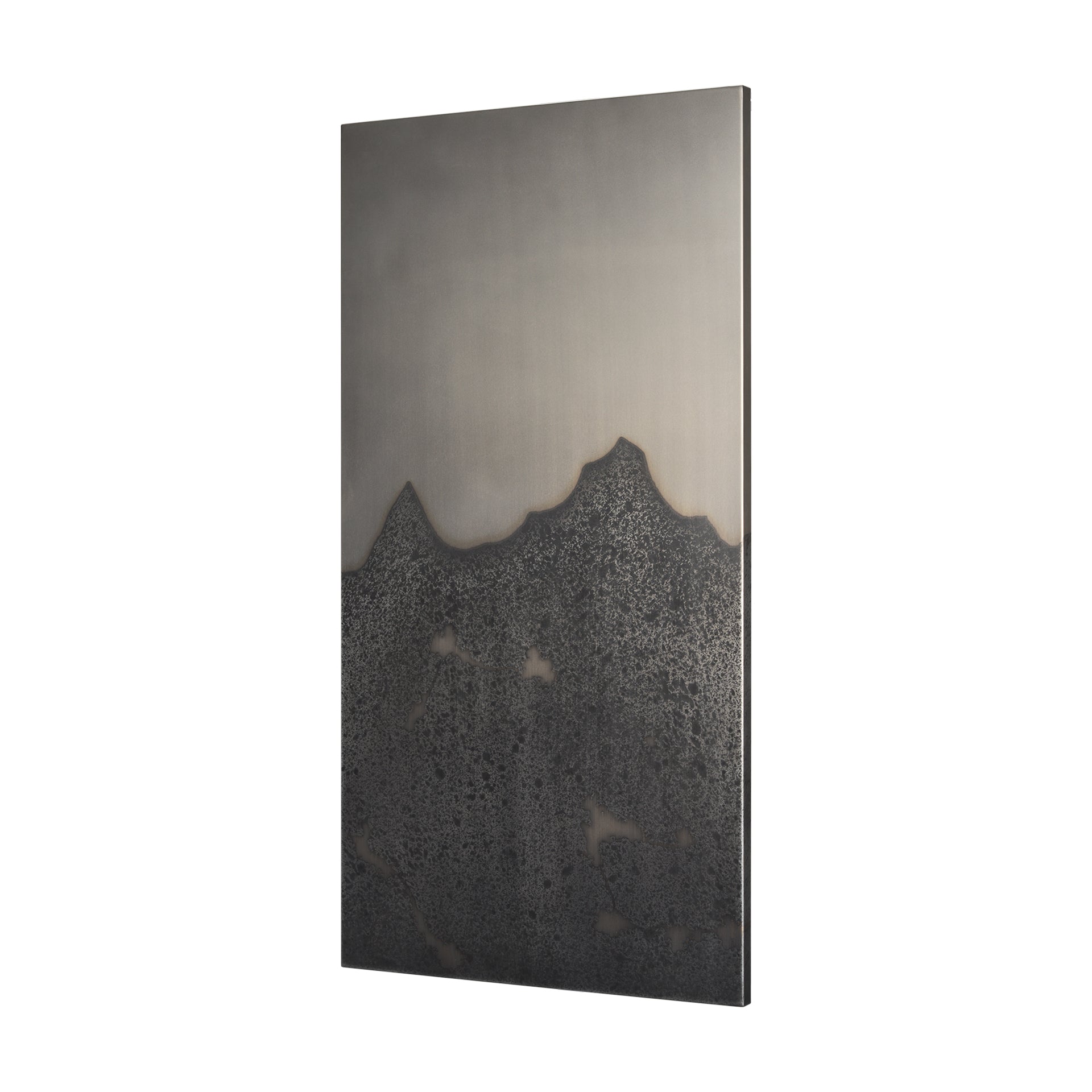 Raum Painted Monochrome w/ Acid Wash Metal Wall Art