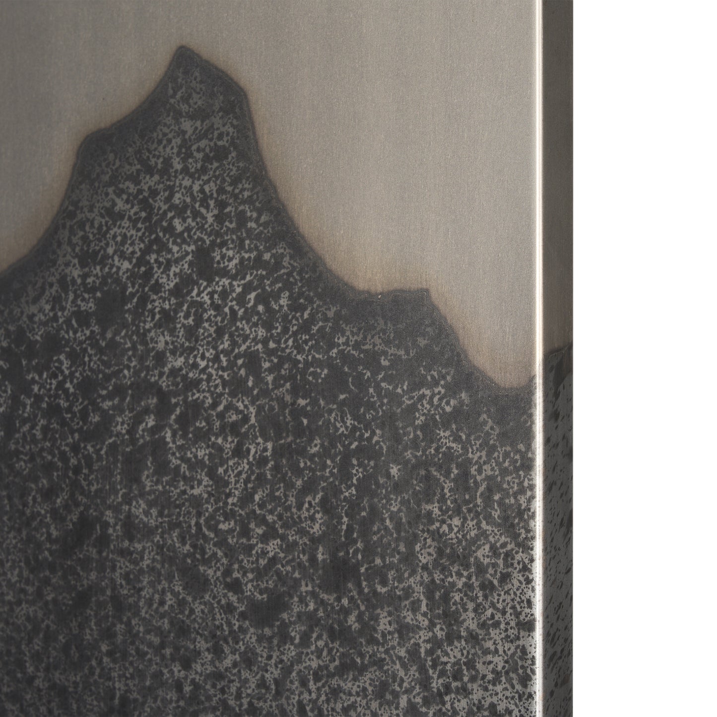 Raum Painted Monochrome w/ Acid Wash Metal Wall Art