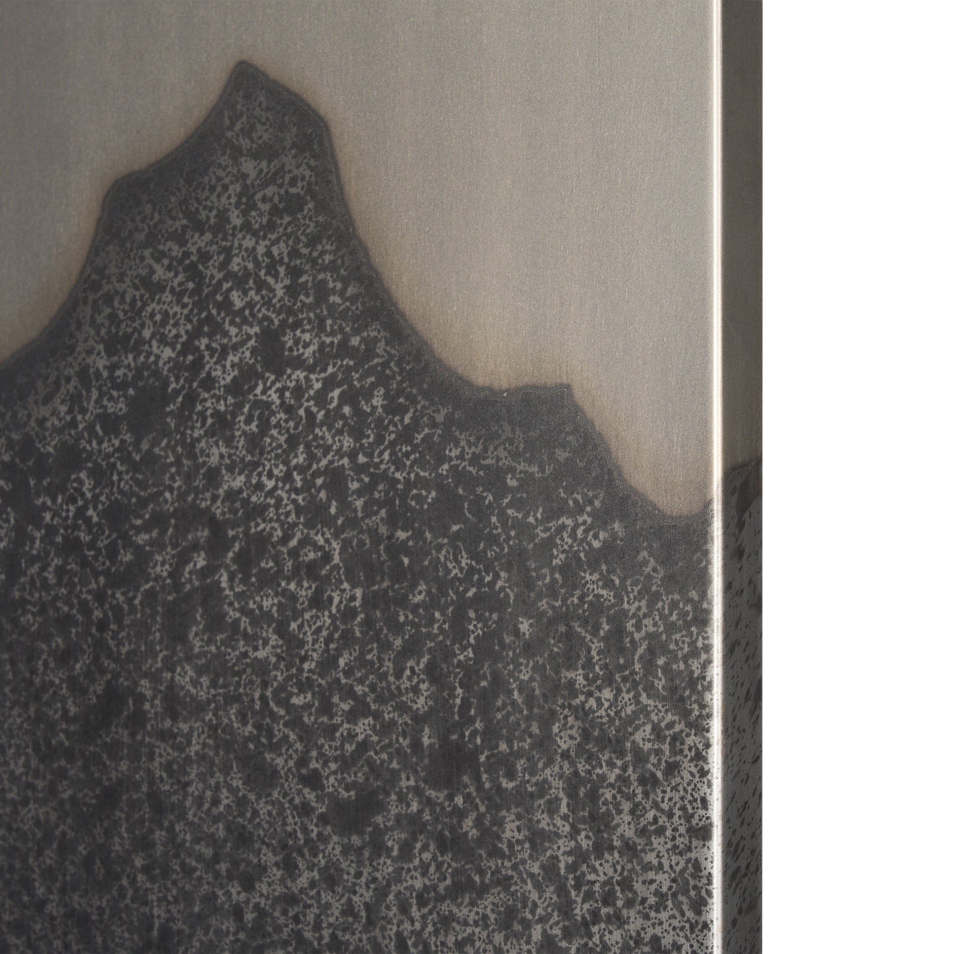 Raum Painted Monochrome w/ Acid Wash Metal Wall Art