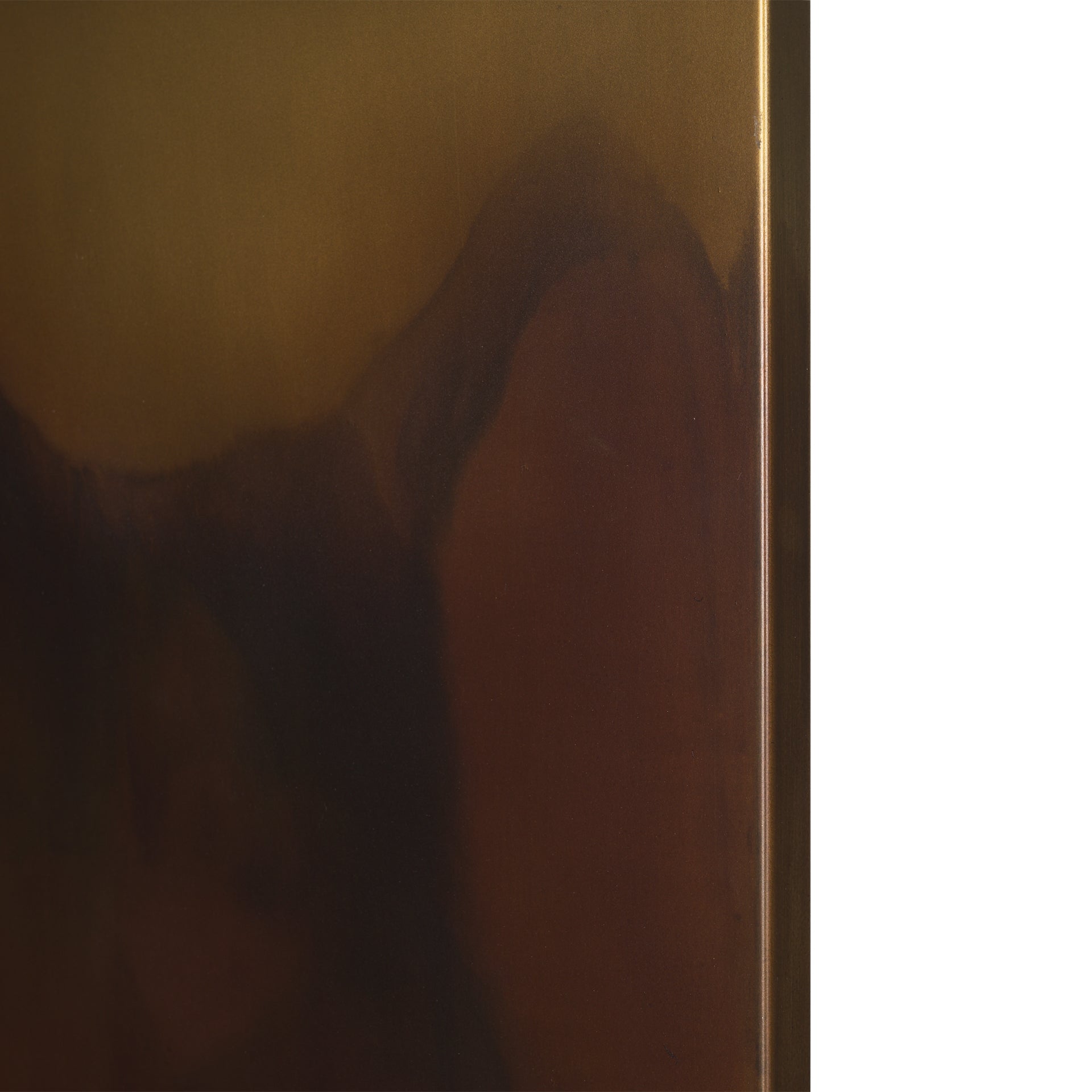 Rios Gold and Red Painted w/ Acid Wash Metal Wall Art