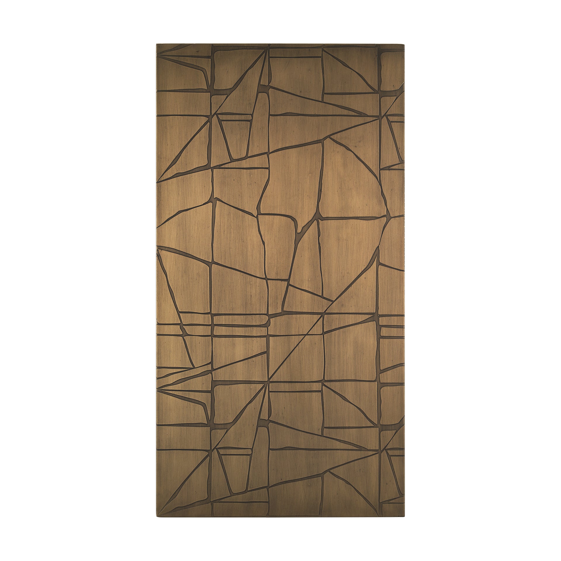 Roho Painted Gold Metal Wall Art
