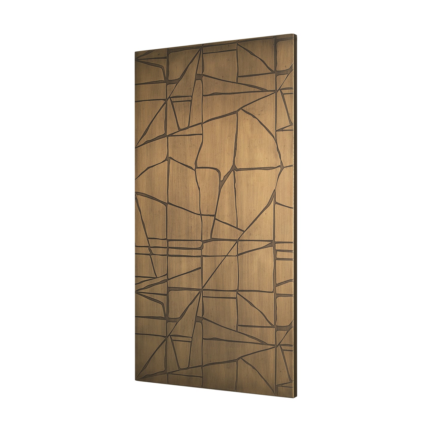 Roho Painted Gold Metal Wall Art