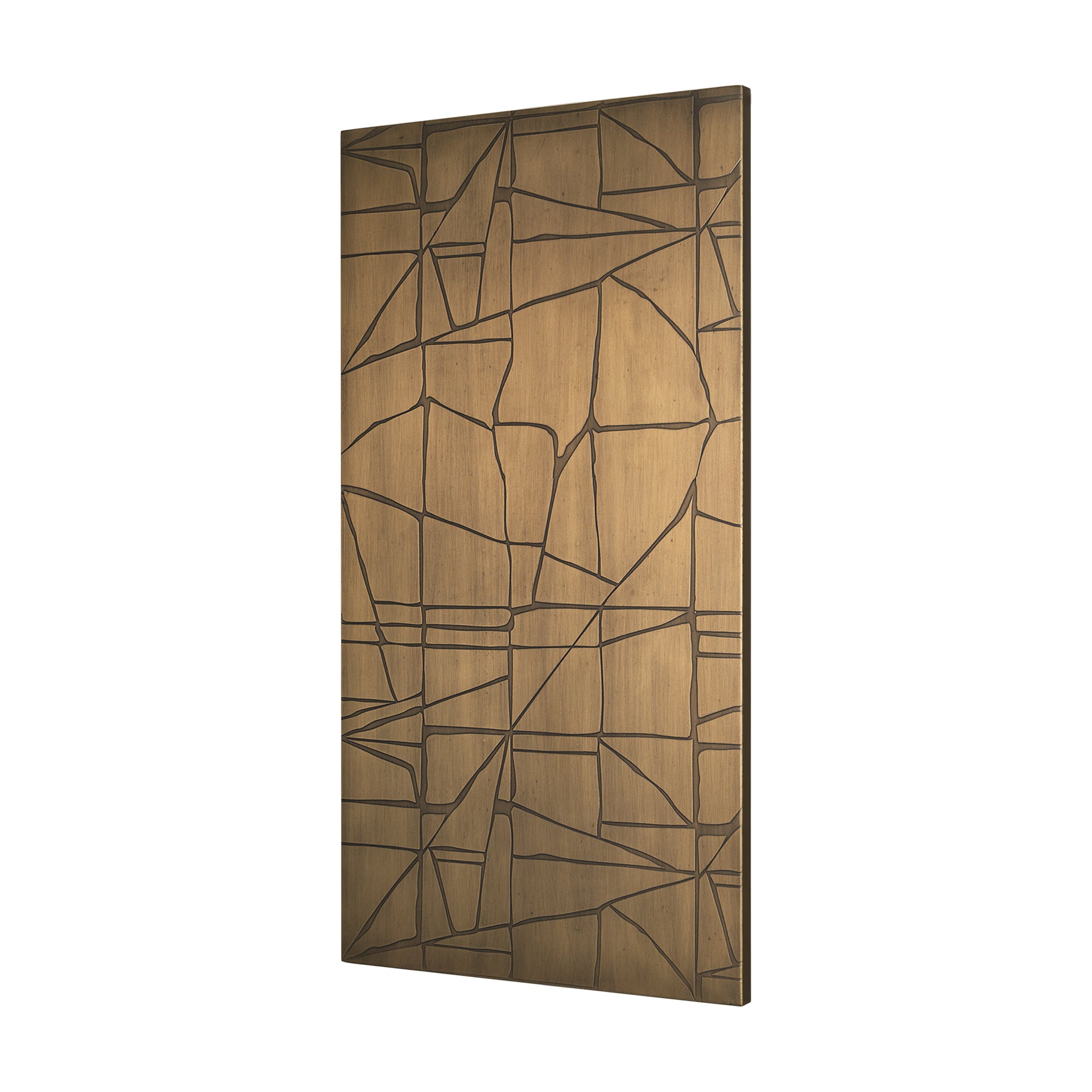 Roho Painted Gold Metal Wall Art