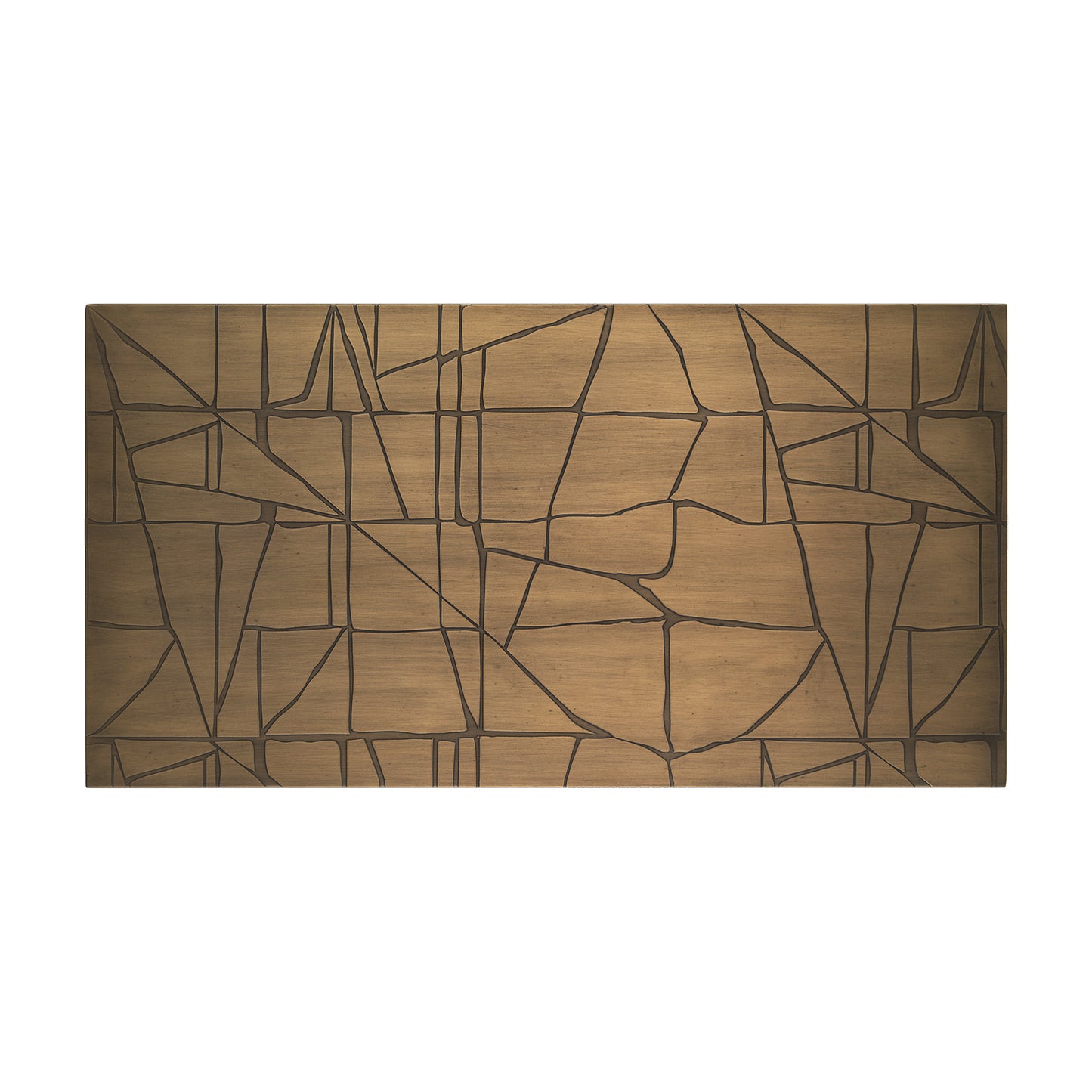 Roho Painted Gold Metal Wall Art