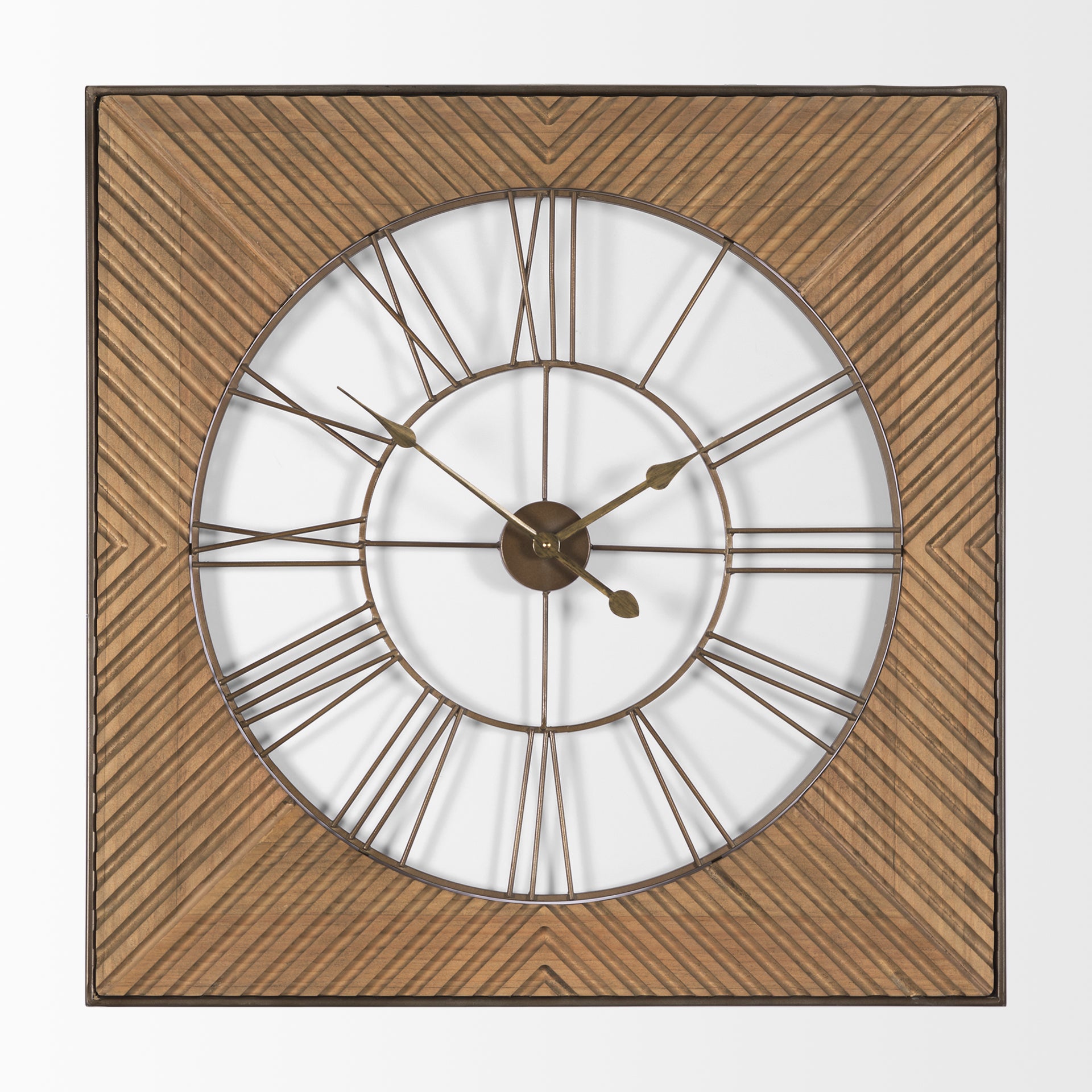 Rondell Wall Clock Gold Metal | Wood - wall-clocks