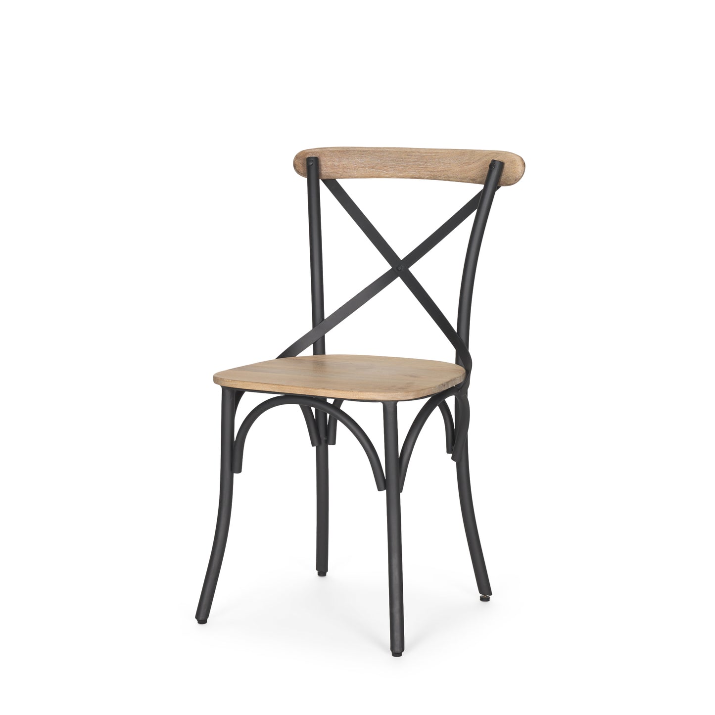 Etienne Dining Chair Light Brown | Gunmetal