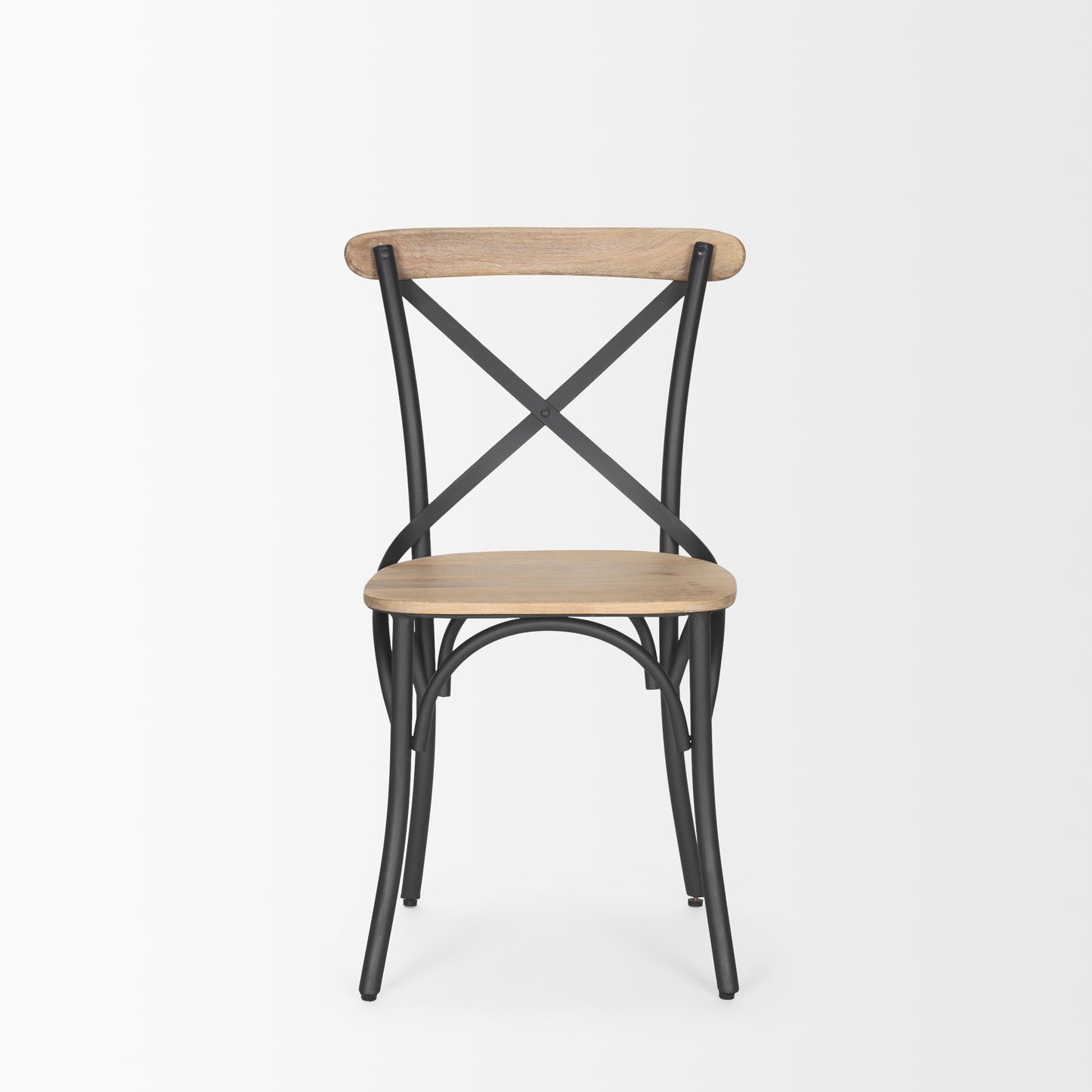 Etienne Dining Chair Light Brown | Gunmetal