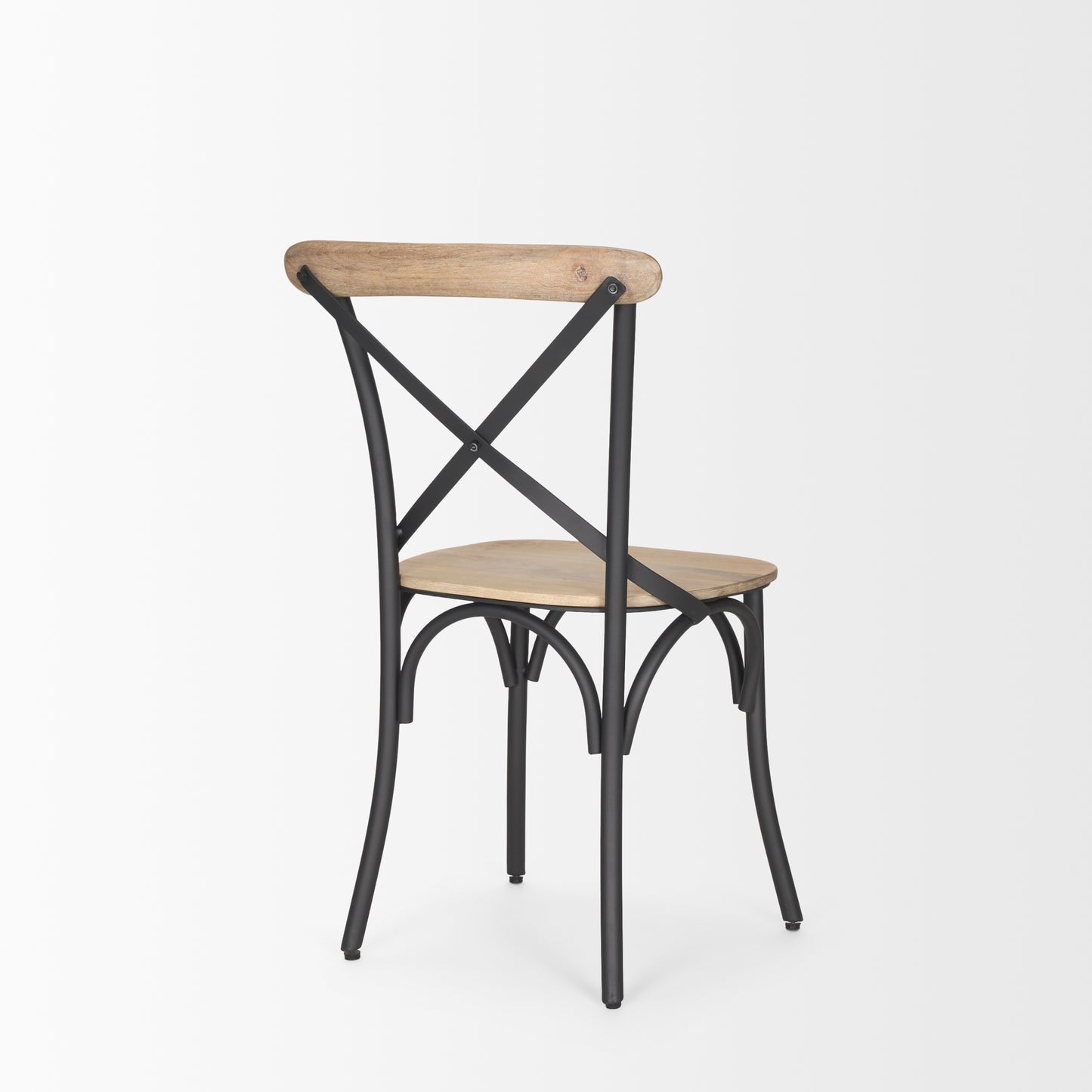 Etienne Dining Chair Light Brown | Gunmetal