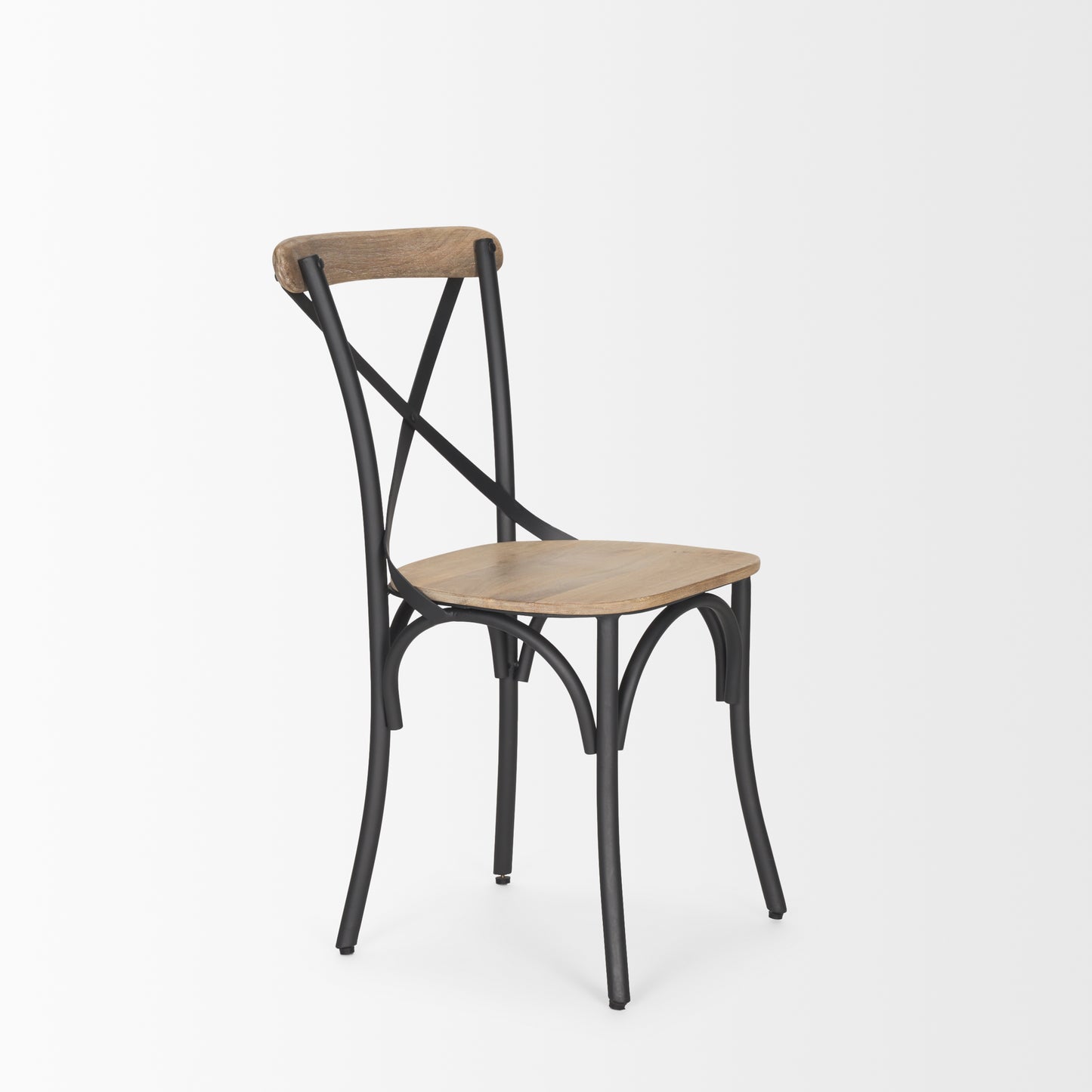 Etienne Dining Chair Light Brown | Gunmetal