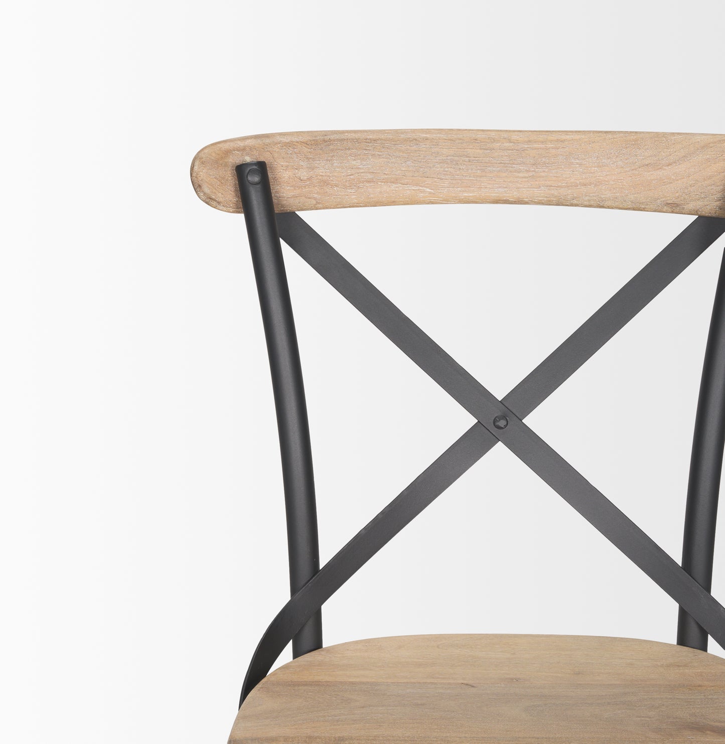 Etienne Dining Chair Light Brown | Gunmetal