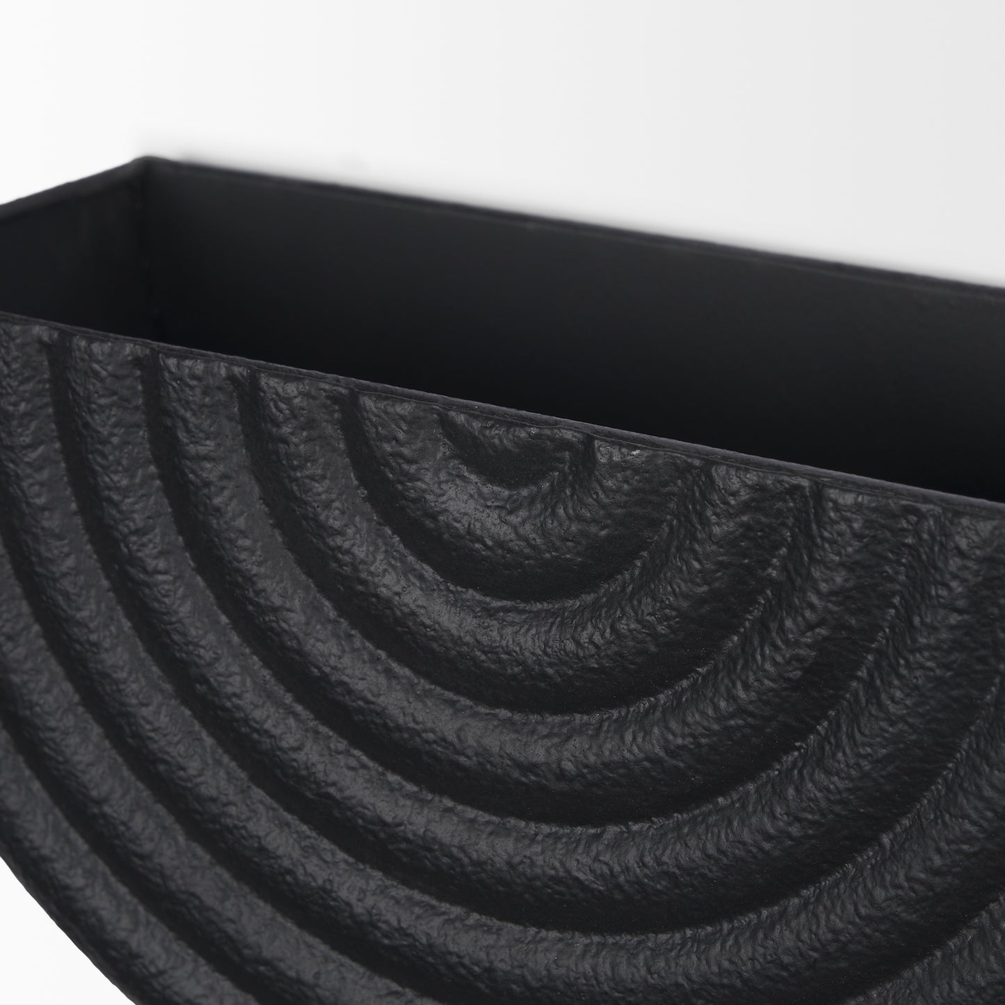 Shilo Wall Planter Black Metal - wall-furniture