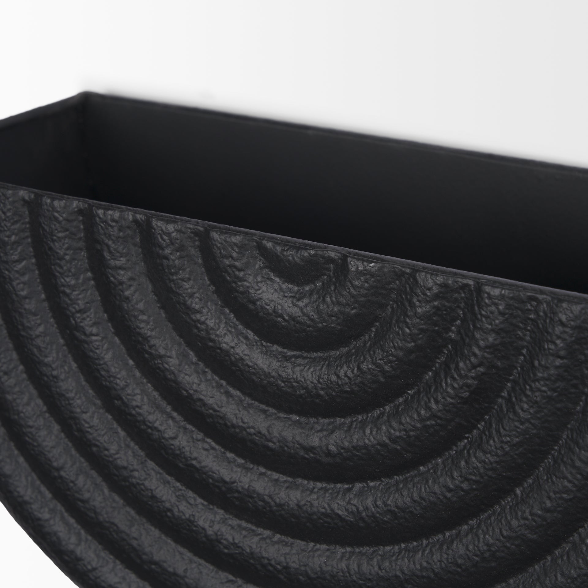 Shilo Wall Planter Black Metal - wall-furniture