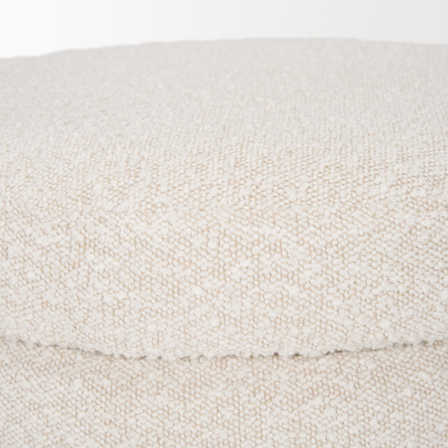 Elise Cream Boucle Upholstered Storage Ottoman