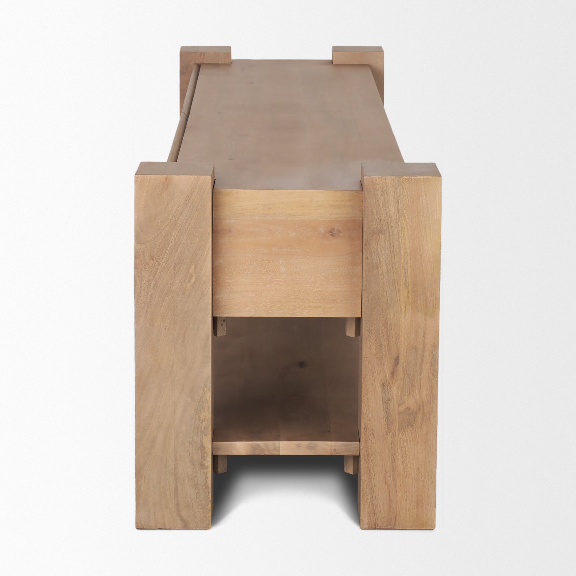 Beth Light Brown Wood Media Console