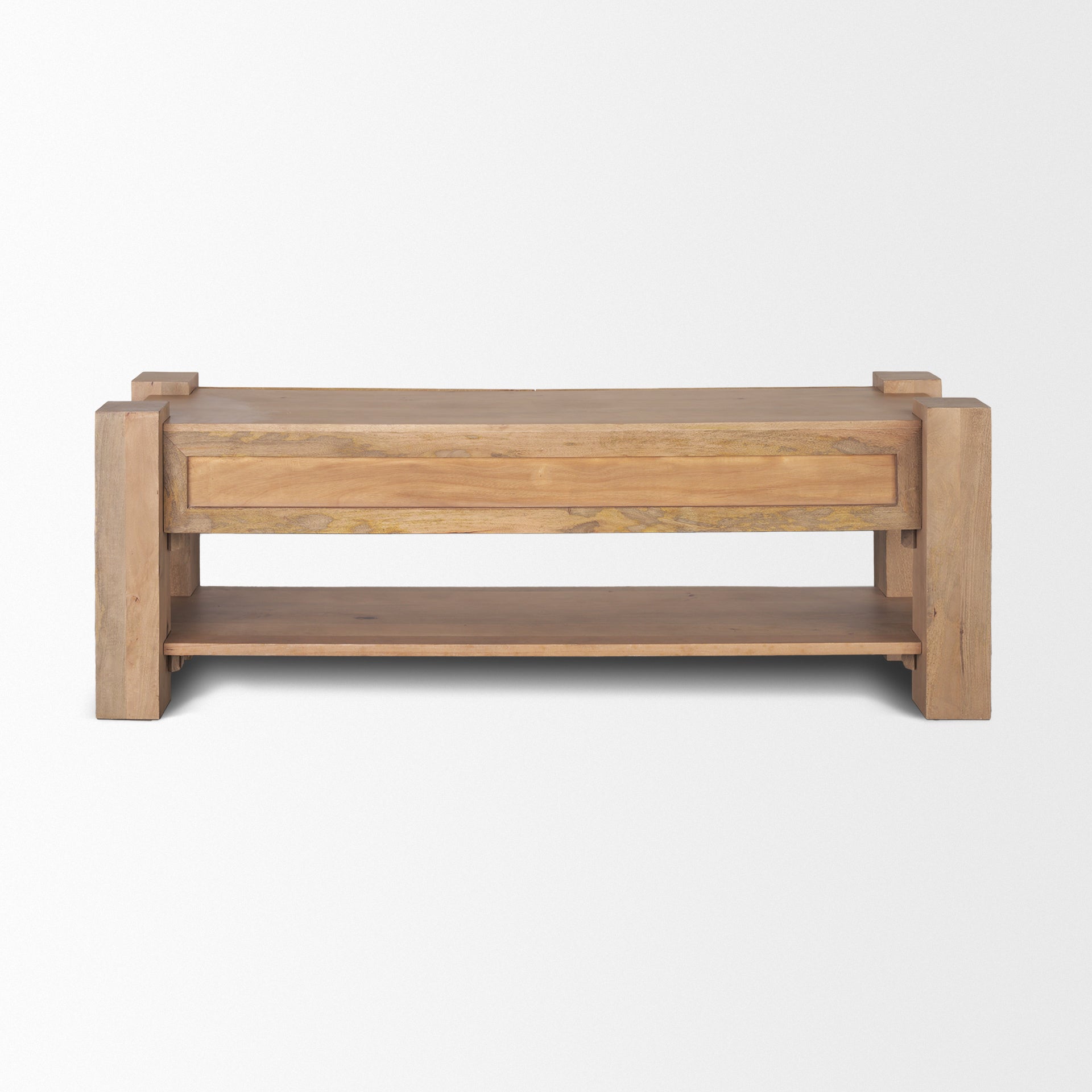 Beth Light Brown Wood Media Console
