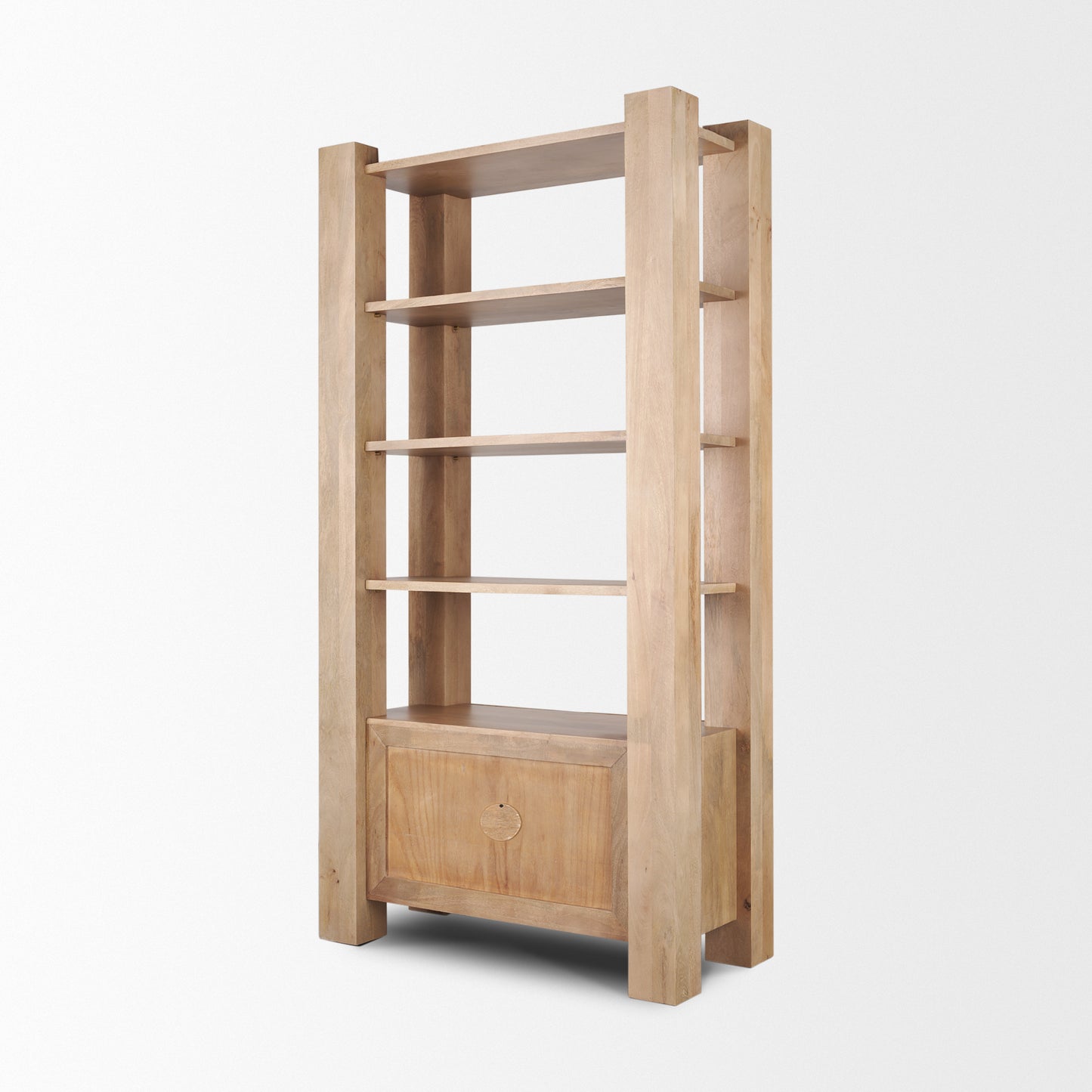 Beth Shelving Unit Light Brown - shelving