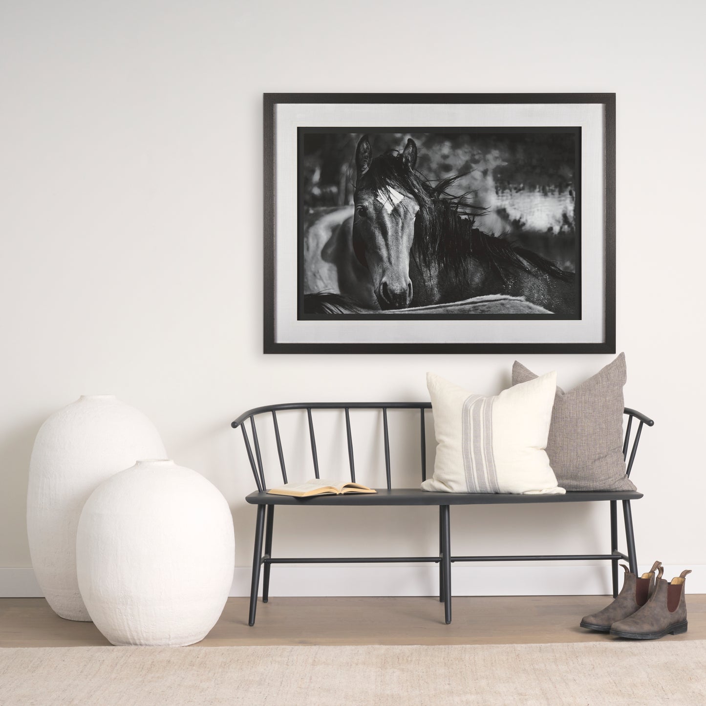 Patrice 22x22 Cream With Gray Stripes Pillow Cover