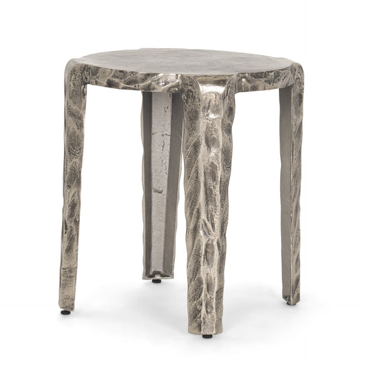 Randy Accent Table Nickel | Metal - accent-tables