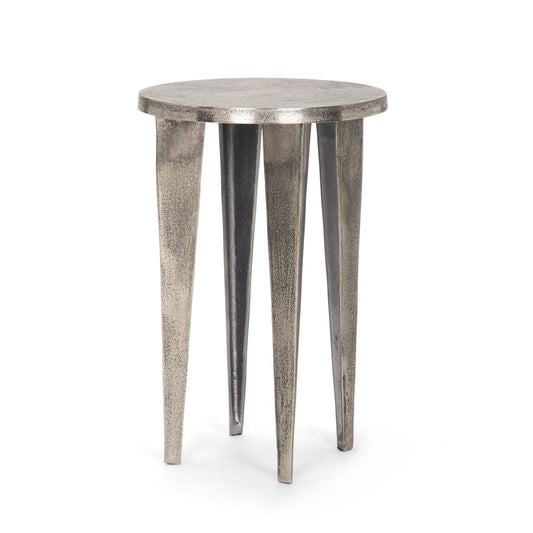 Maggie Accent Table Nickel | Metal - accent-tables