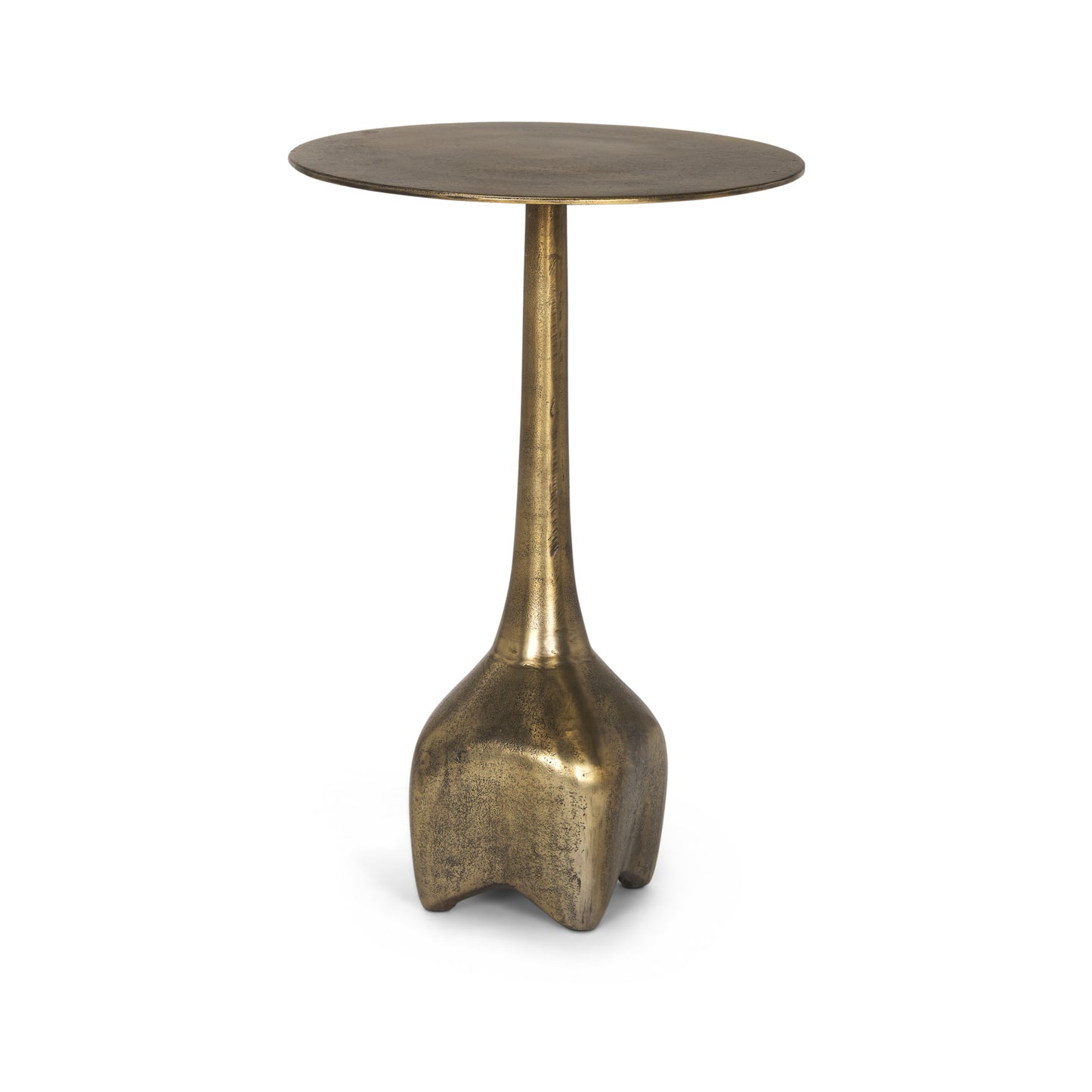 Risha Accent Table Gold Metal | Large - accent-tables