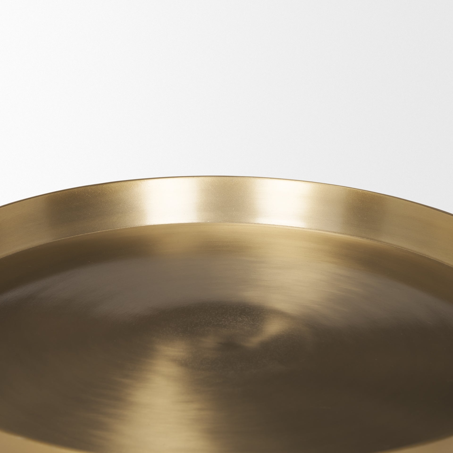 Roland Accent Table Satin Brass | Metal - accent-tables