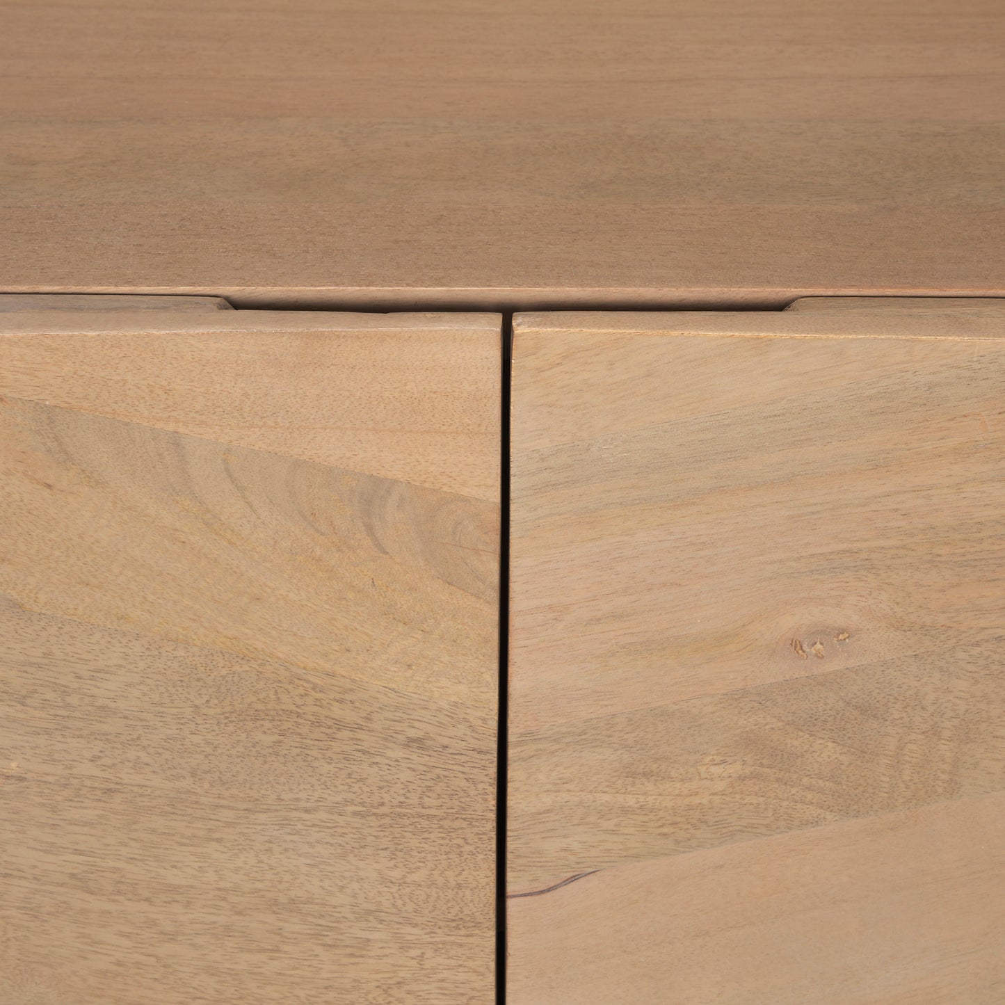 Darwin Light Brown Wooden 2 Door w/ 2 Shelves Accent Cabinet