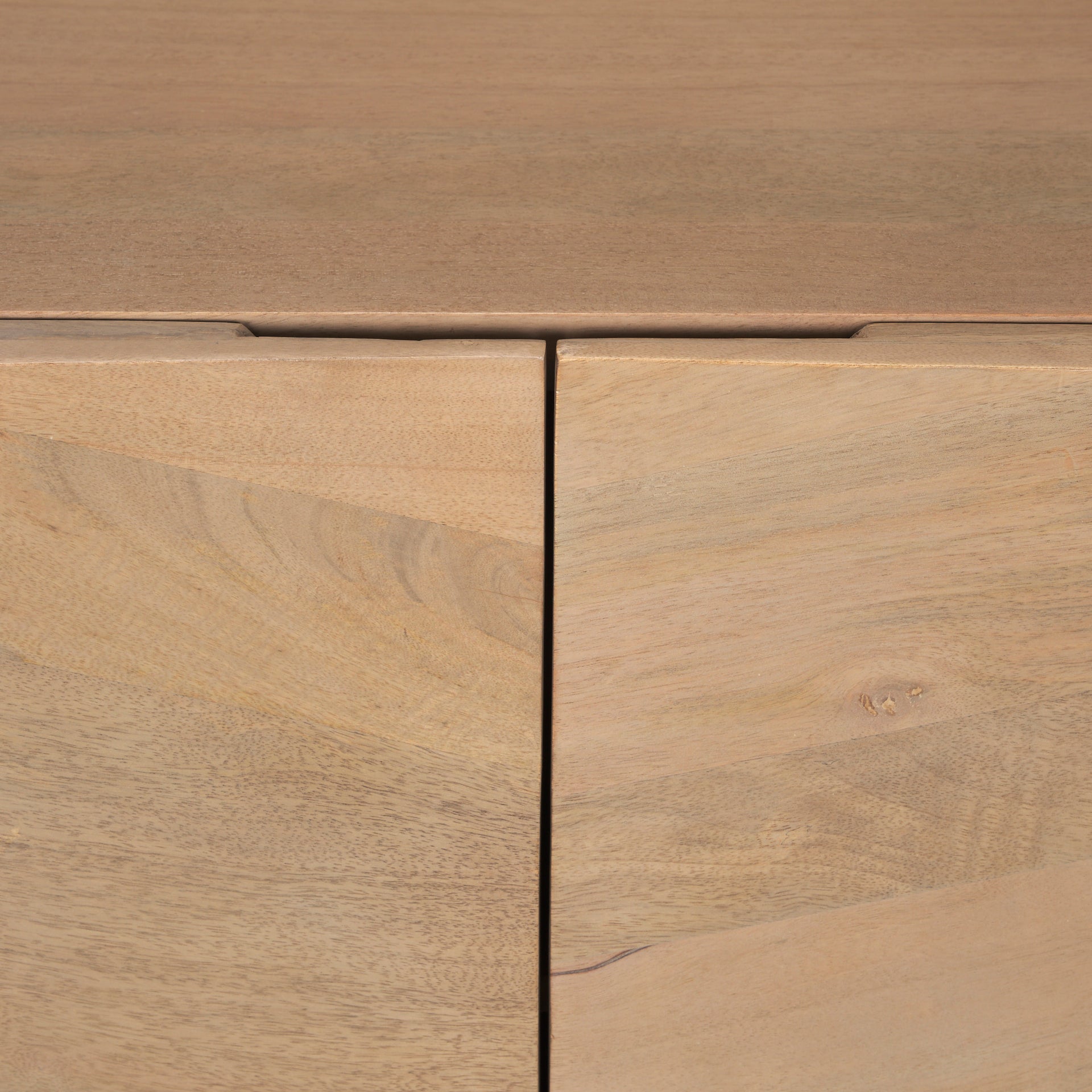 Darwin Light Brown Wooden 2 Door w/ 2 Shelves Accent Cabinet