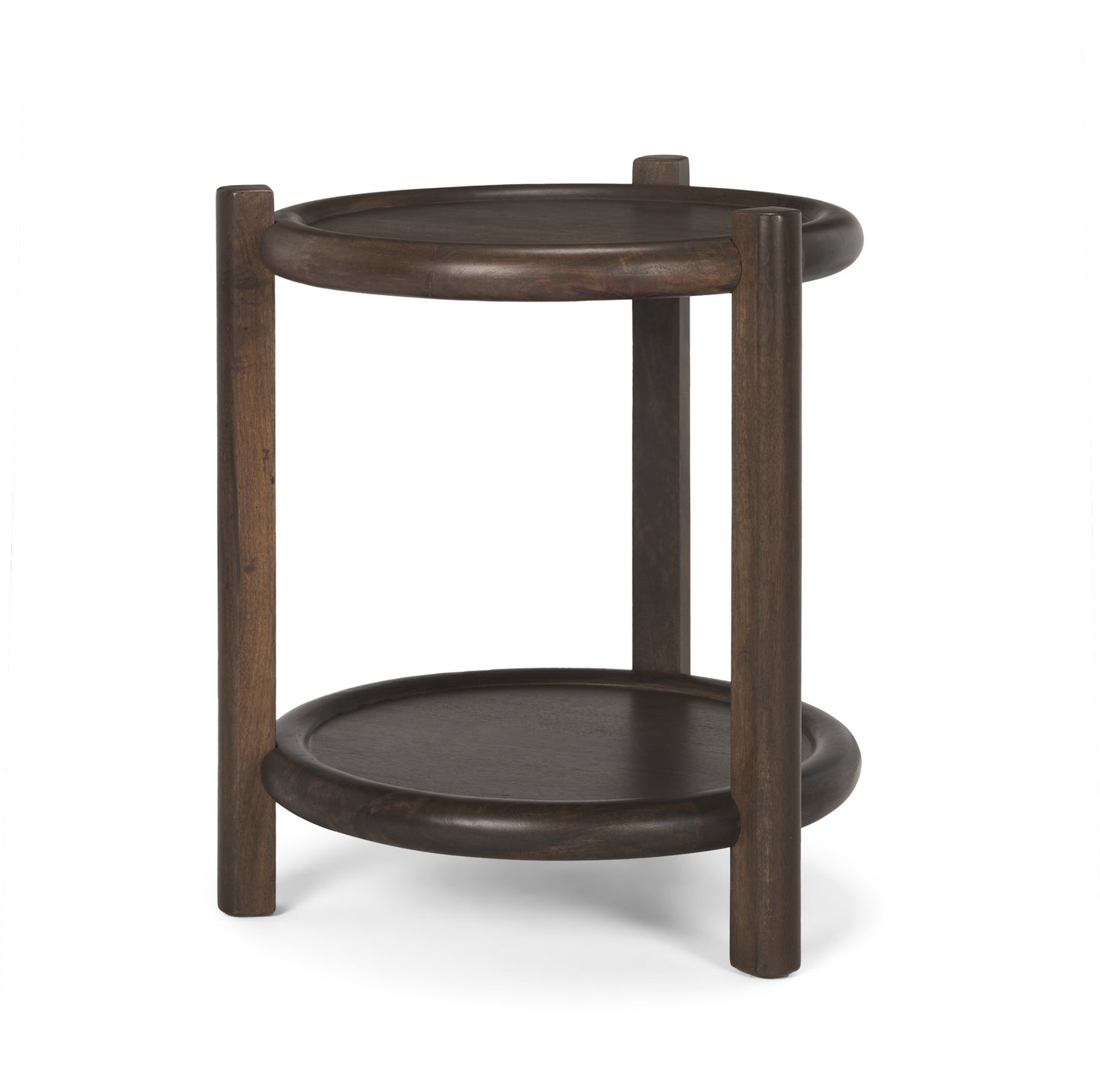 Romi Accent Table Dark Brown | Wood - accent-tables