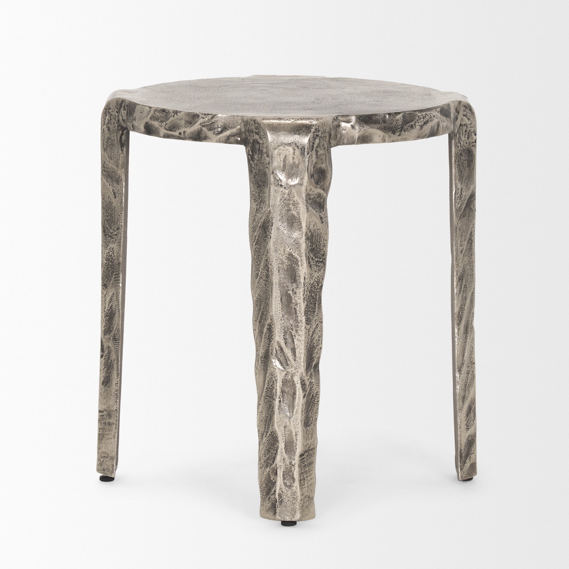 Randy Accent Table Nickel | Metal - accent-tables