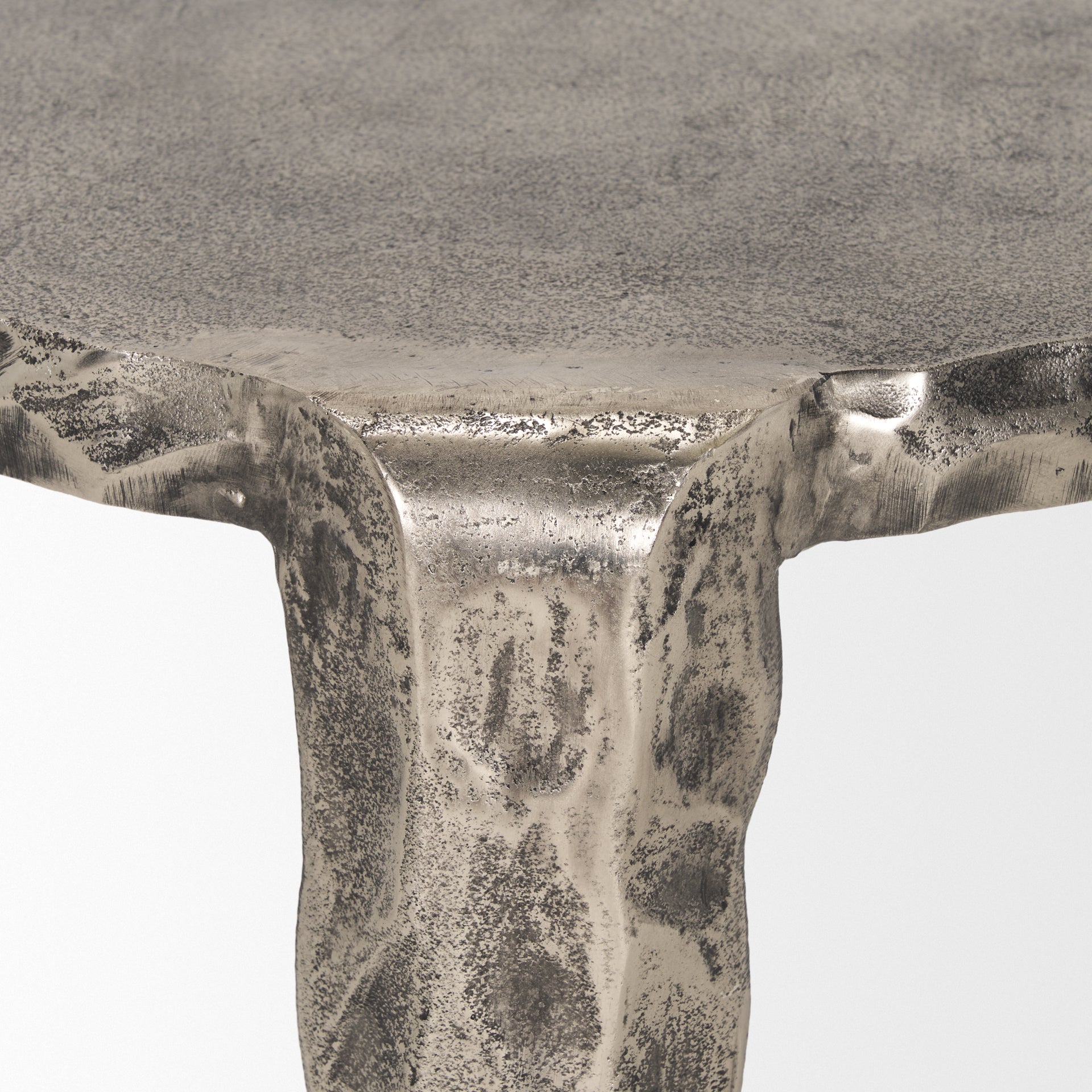 Randy Accent Table Nickel | Metal - accent-tables