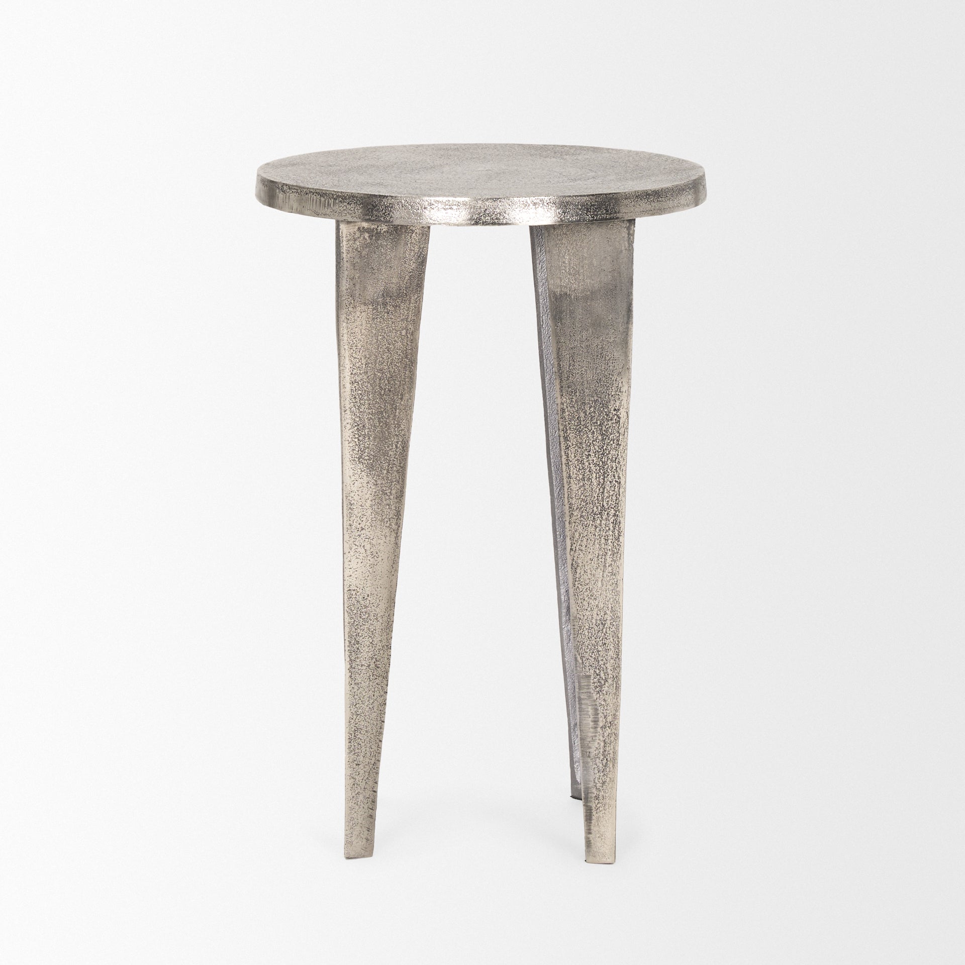 Maggie Accent Table Nickel | Metal - accent-tables