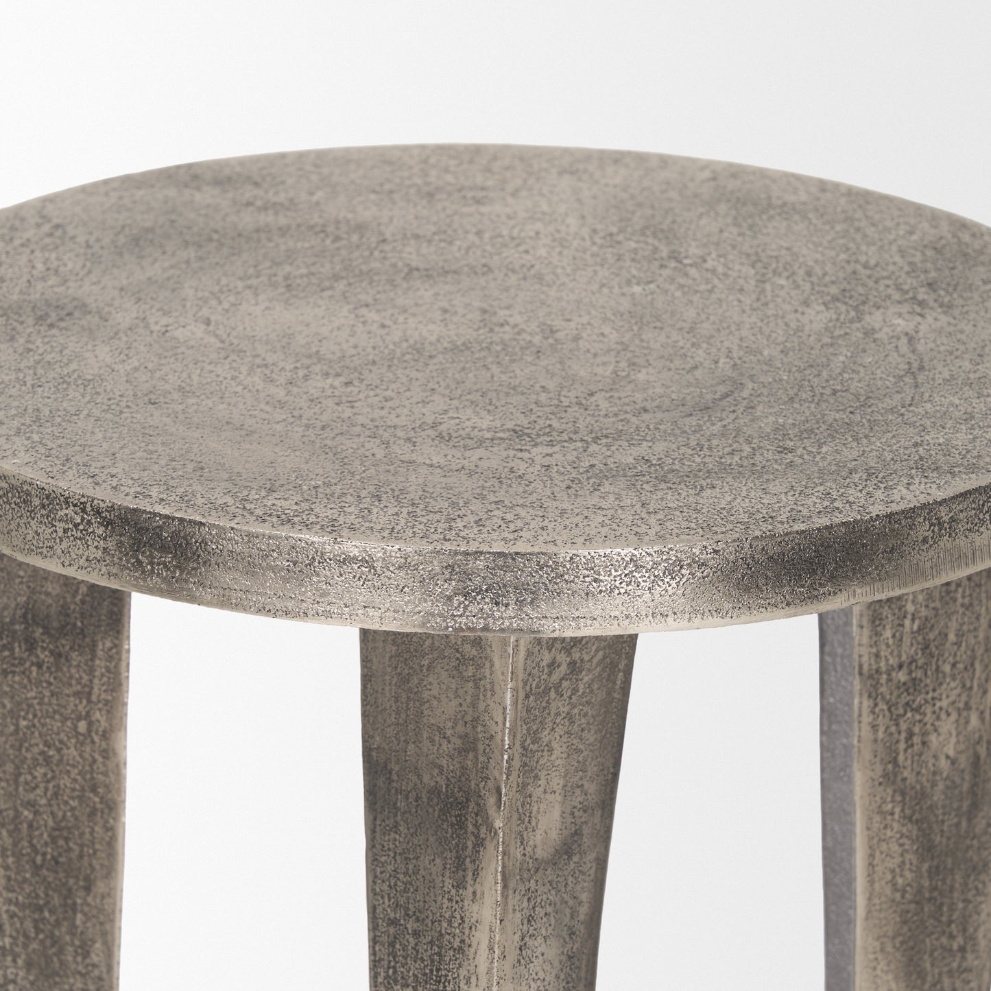 Maggie Accent Table Nickel | Metal - accent-tables