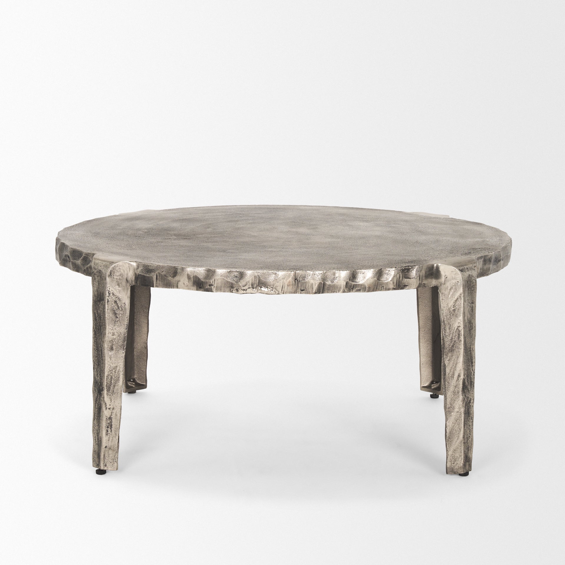 Randy Coffee Table Nickel | Metal - coffee-tables