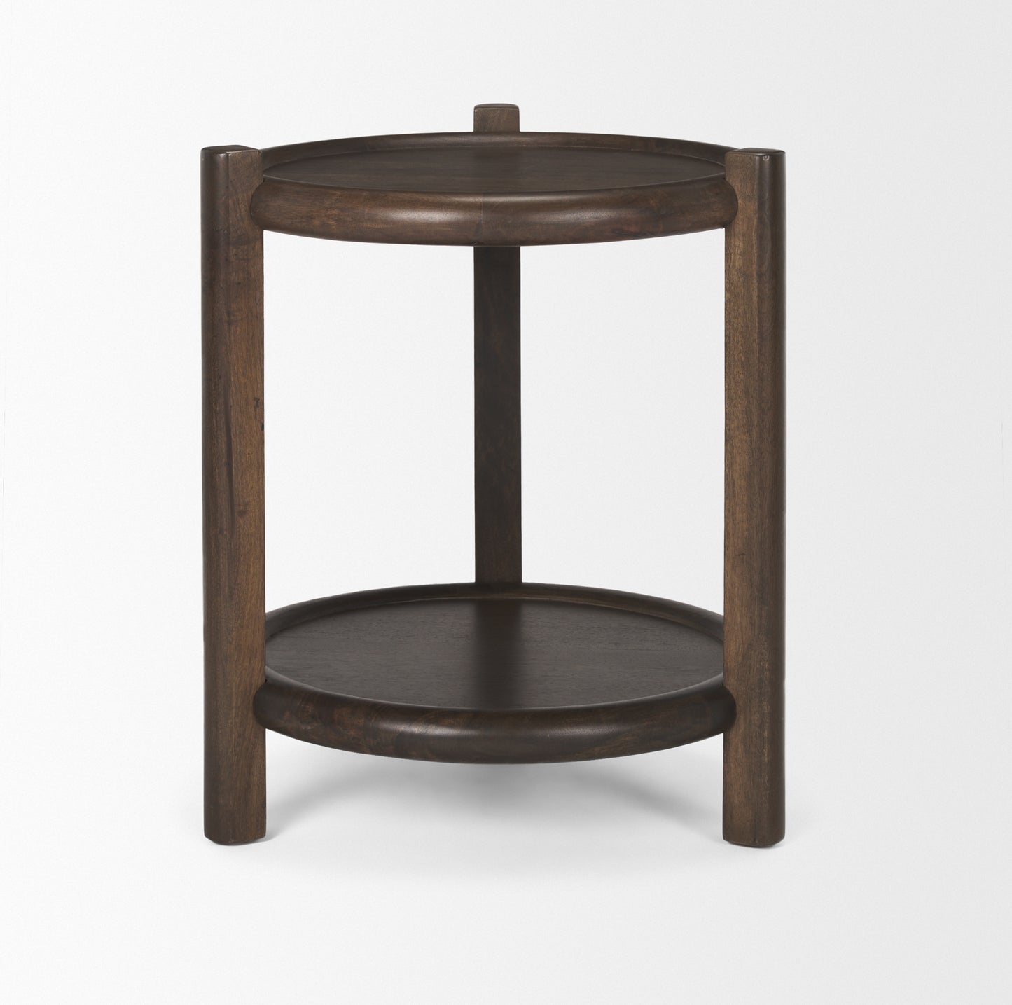 Romi Accent Table Dark Brown | Wood - accent-tables