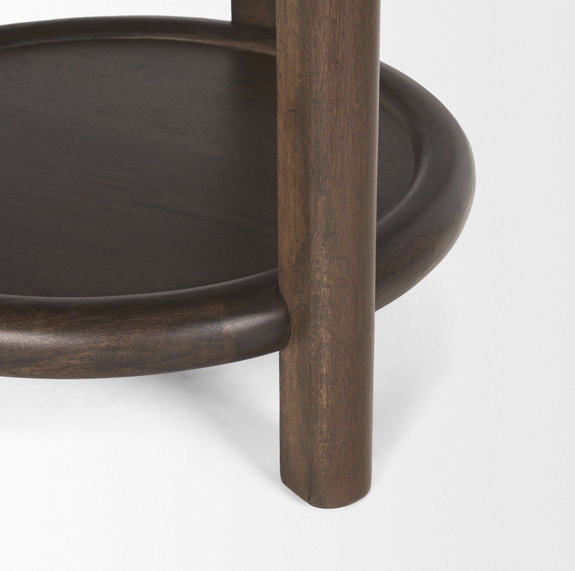 Romi Accent Table Dark Brown | Wood - accent-tables