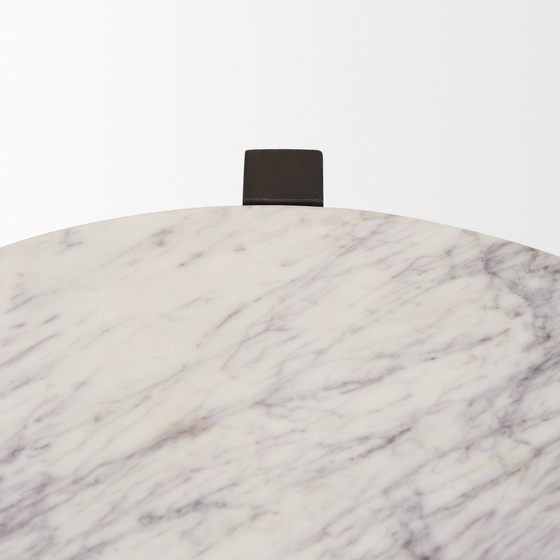 Bianca Accent Table Dark Brown Wood | Marble - accent-tables