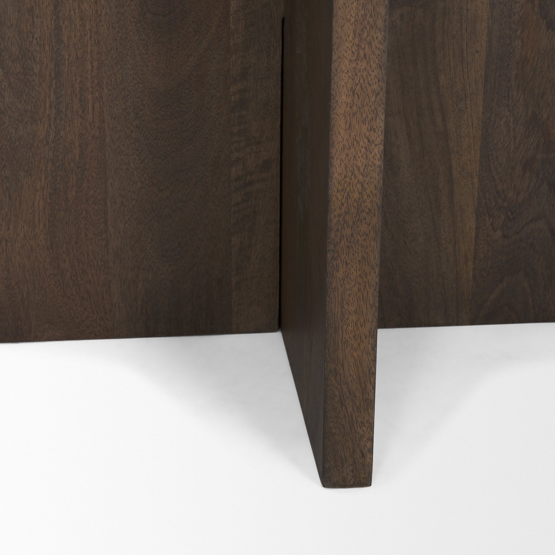 Bianca Accent Table Dark Brown Wood | Marble - accent-tables