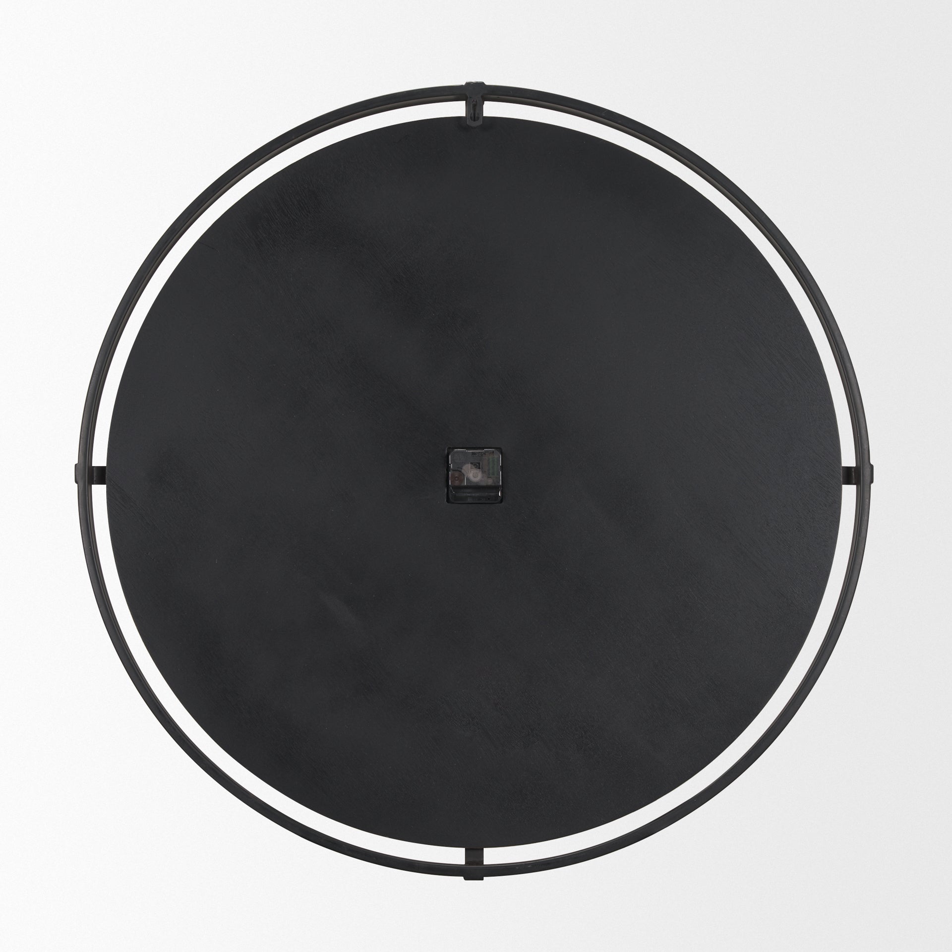 Rani Matte Black Metal w/ Wood Wall Clock