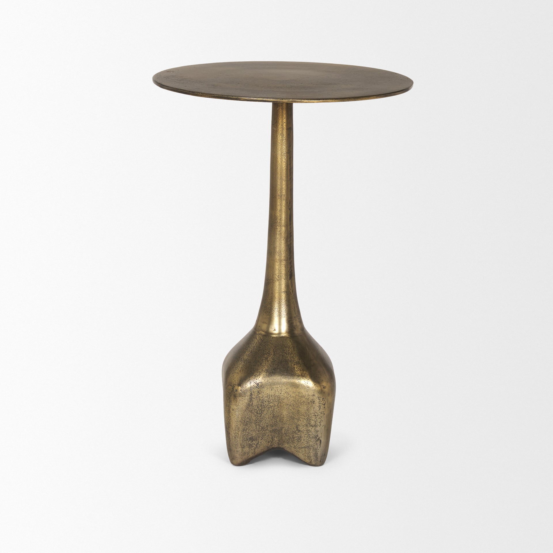 Risha Accent Table Gold Metal | Large - accent-tables