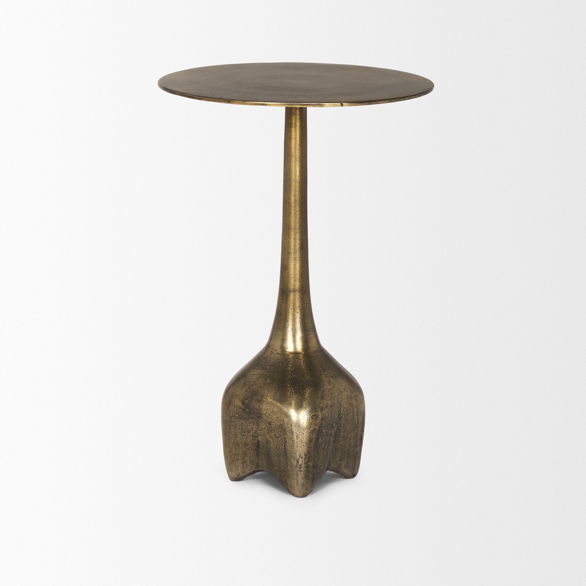 Risha Accent Table Gold Metal | Large - accent-tables