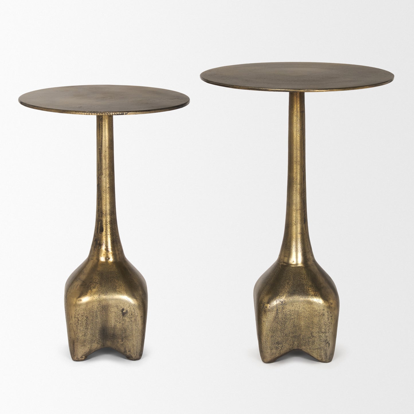 Risha Accent Table Gold Metal | Large - accent-tables