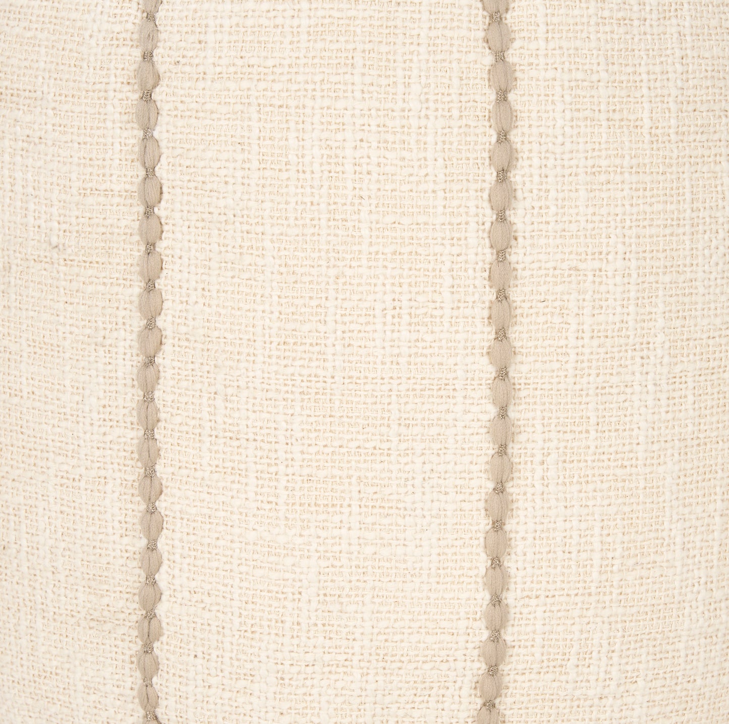 Sachi Beige w/ Stitching Pouf