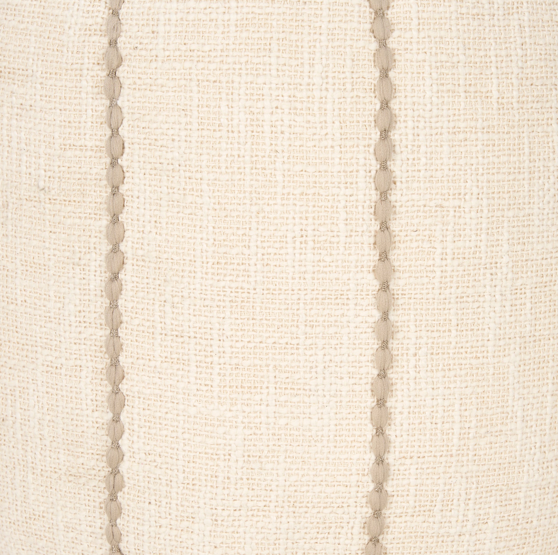 Sachi Beige w/ Stitching Pouf