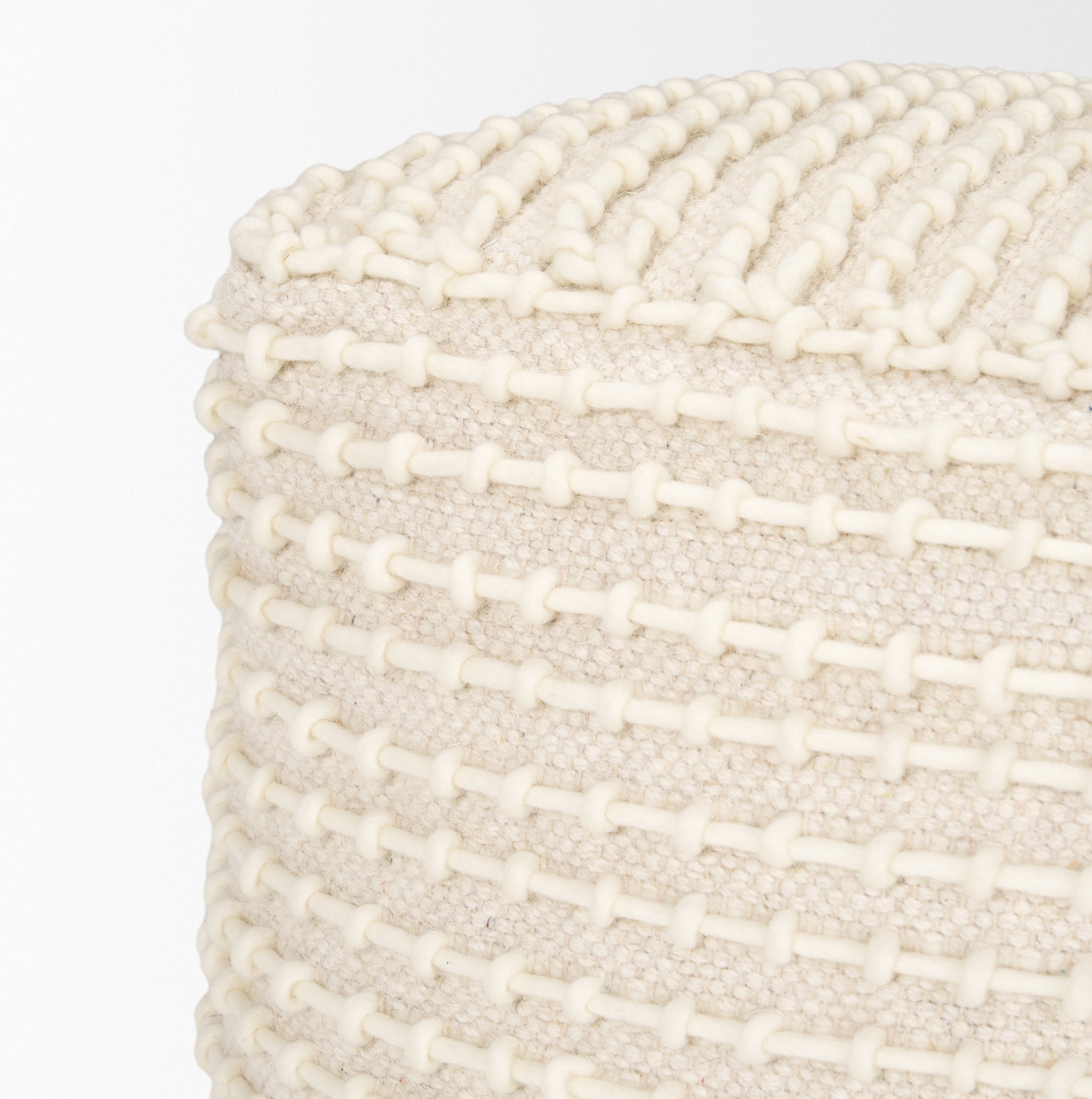 Sakaye Pouf Beige | Cream - poufs