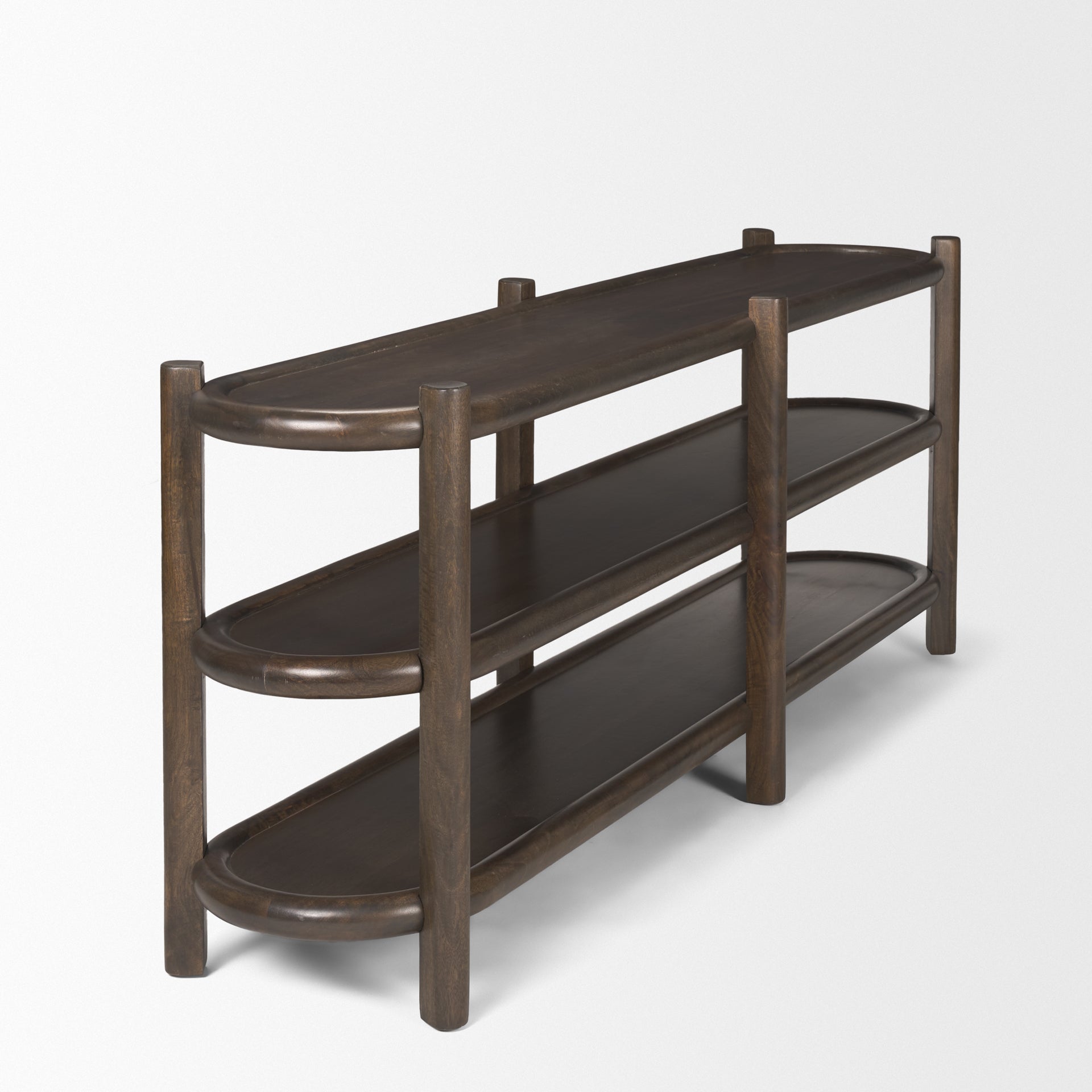 Romi Console Table Dark Brown | Wood - console-tables