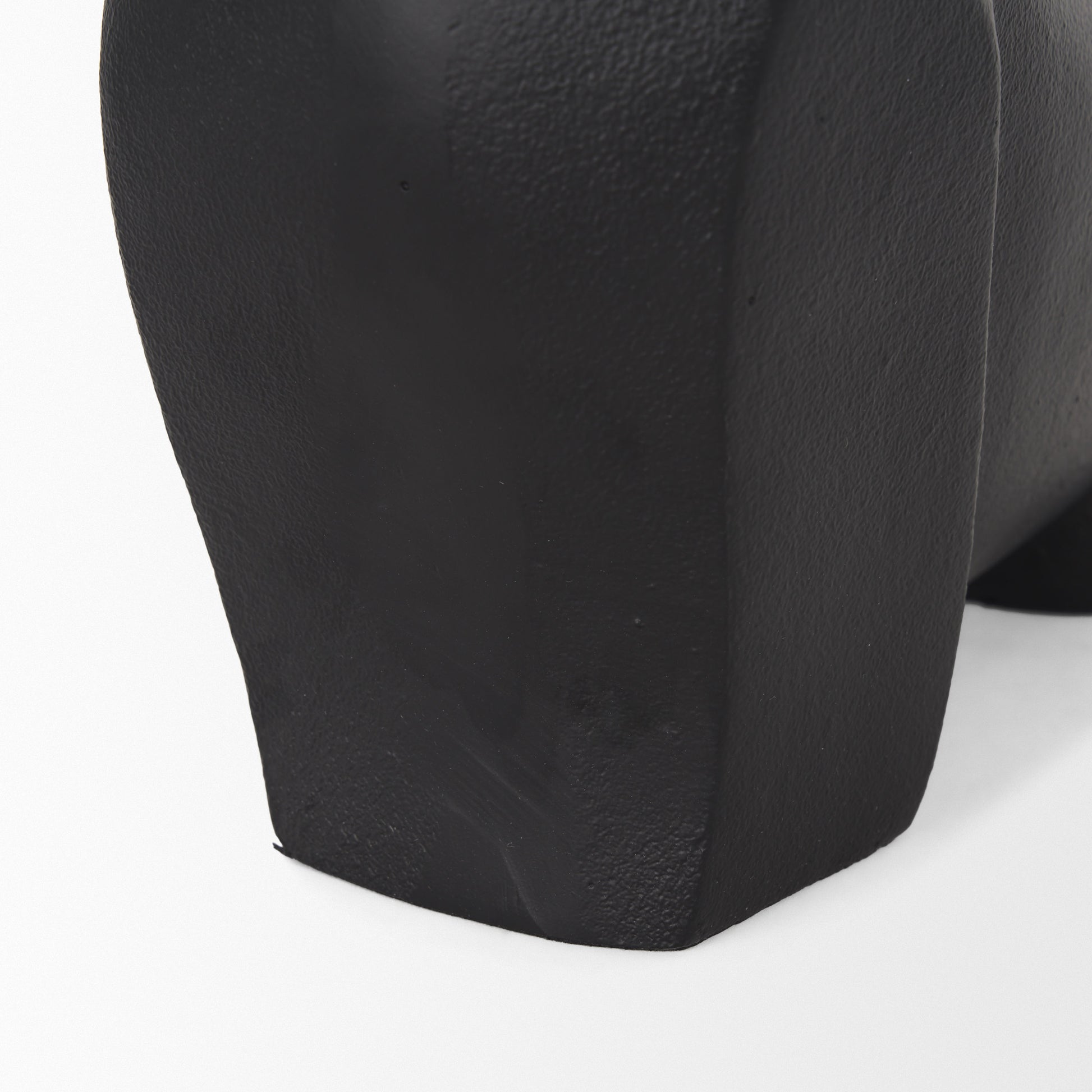 Radu Large Matte Black Metal Bull Decorative Object