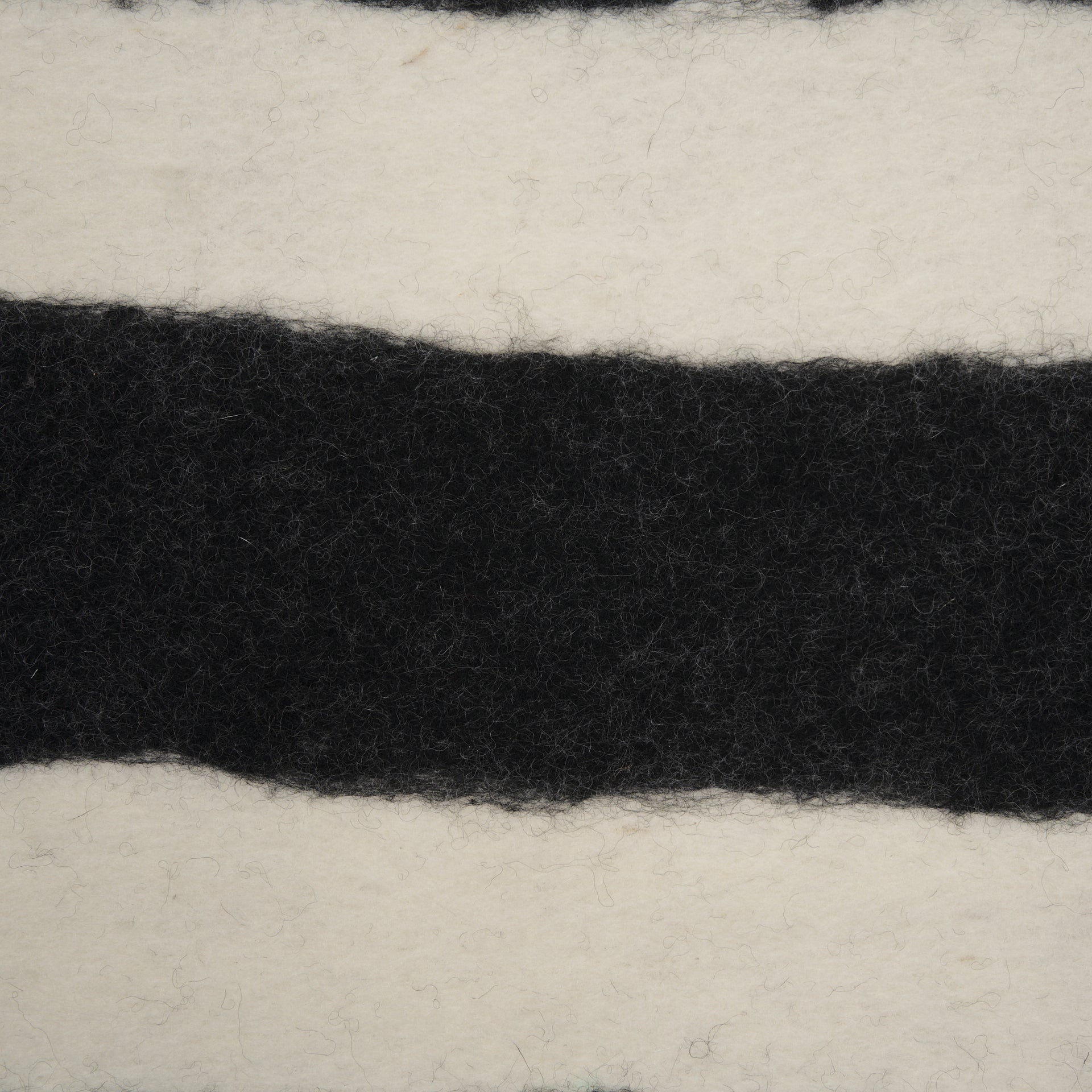 Rollins Small Cream w/ Black Stripes Wool Framed Art