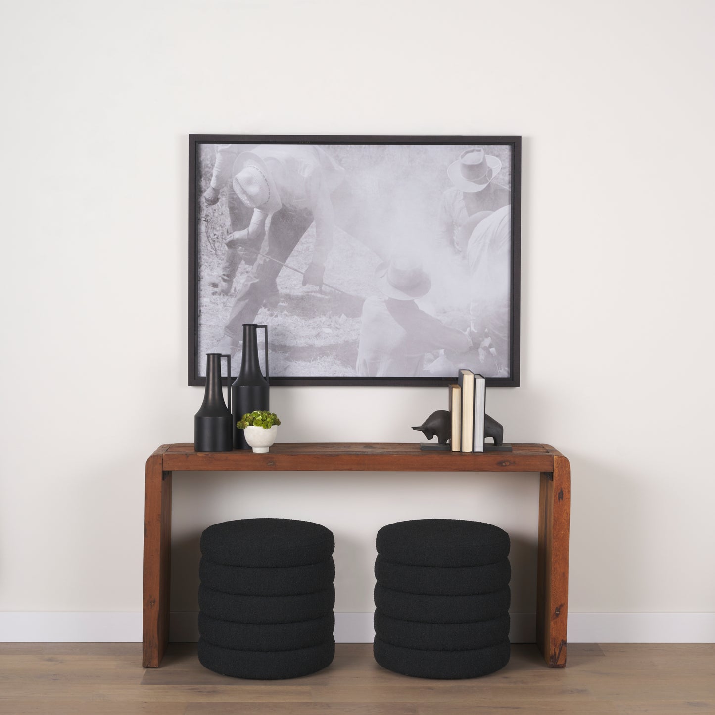 Tauro III (Set of 2) 10L x 5W Black Cast Aluminum Raging Bull Bookends
