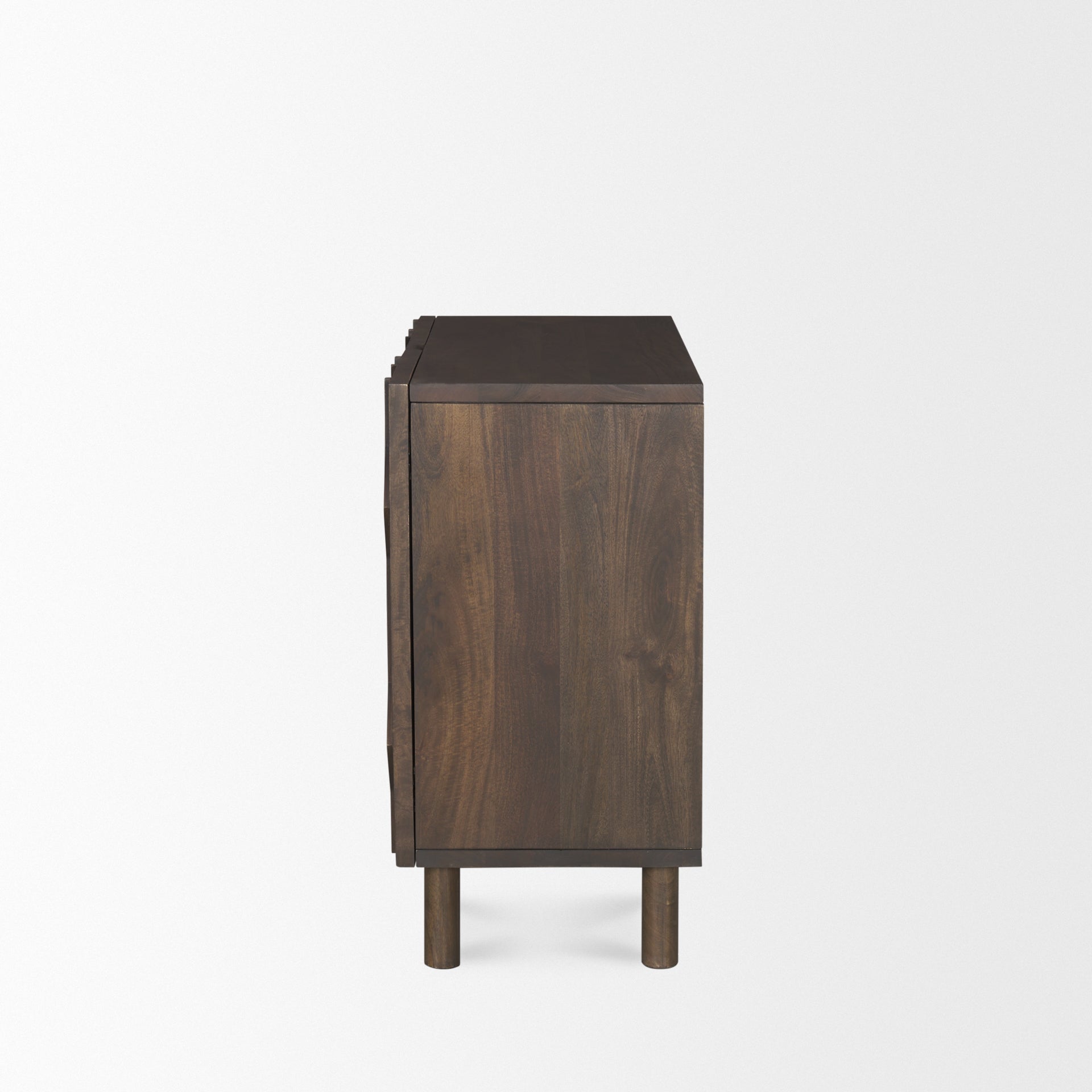 Heera Dark Brown Diamond Motif w/ Shelf Accent Cabinet