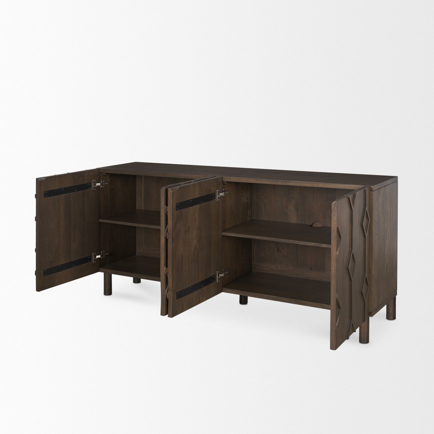 Heera Sideboard Dark Brown - sideboards-and-buffets